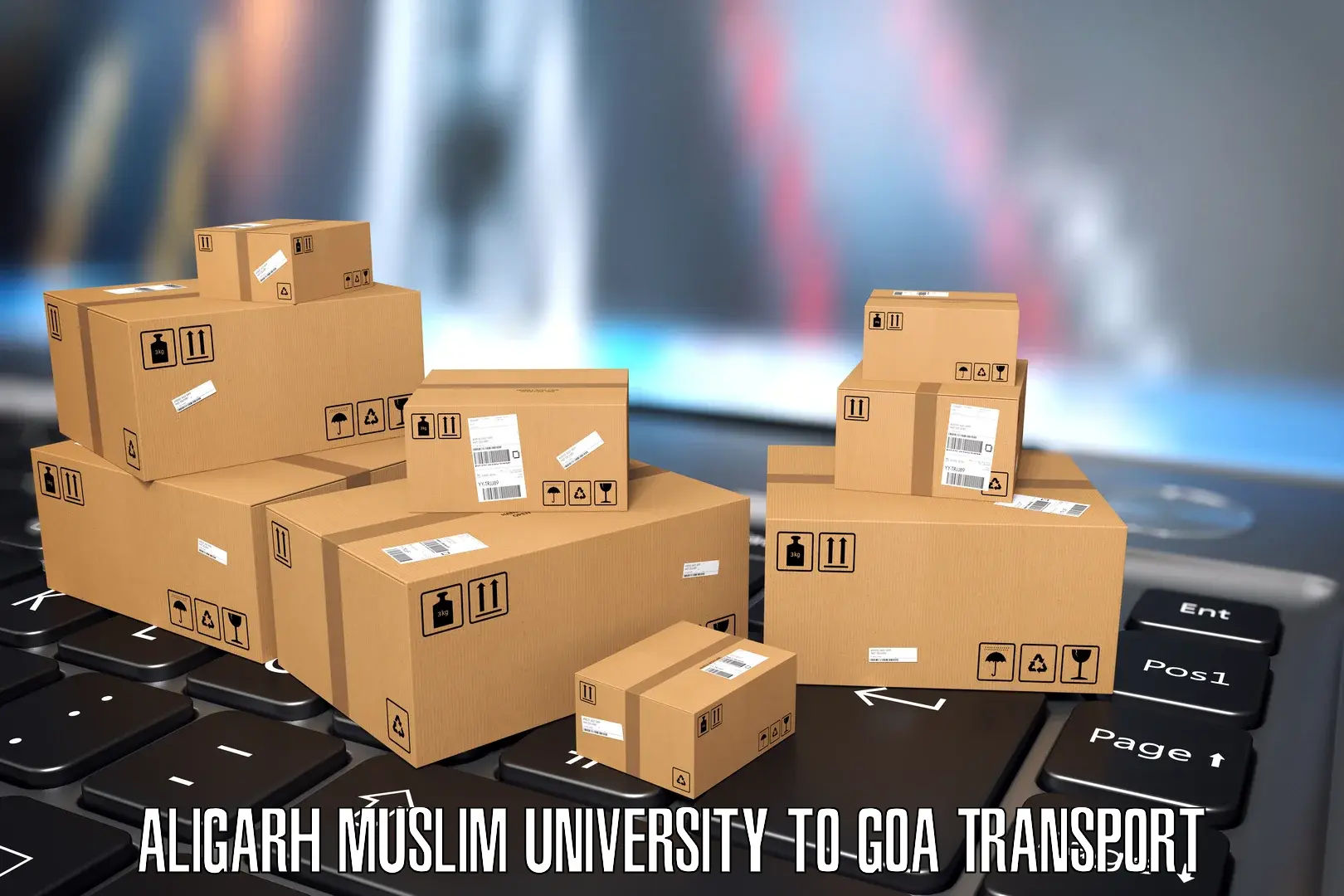 Lorry transport service Aligarh Muslim University to Goa University