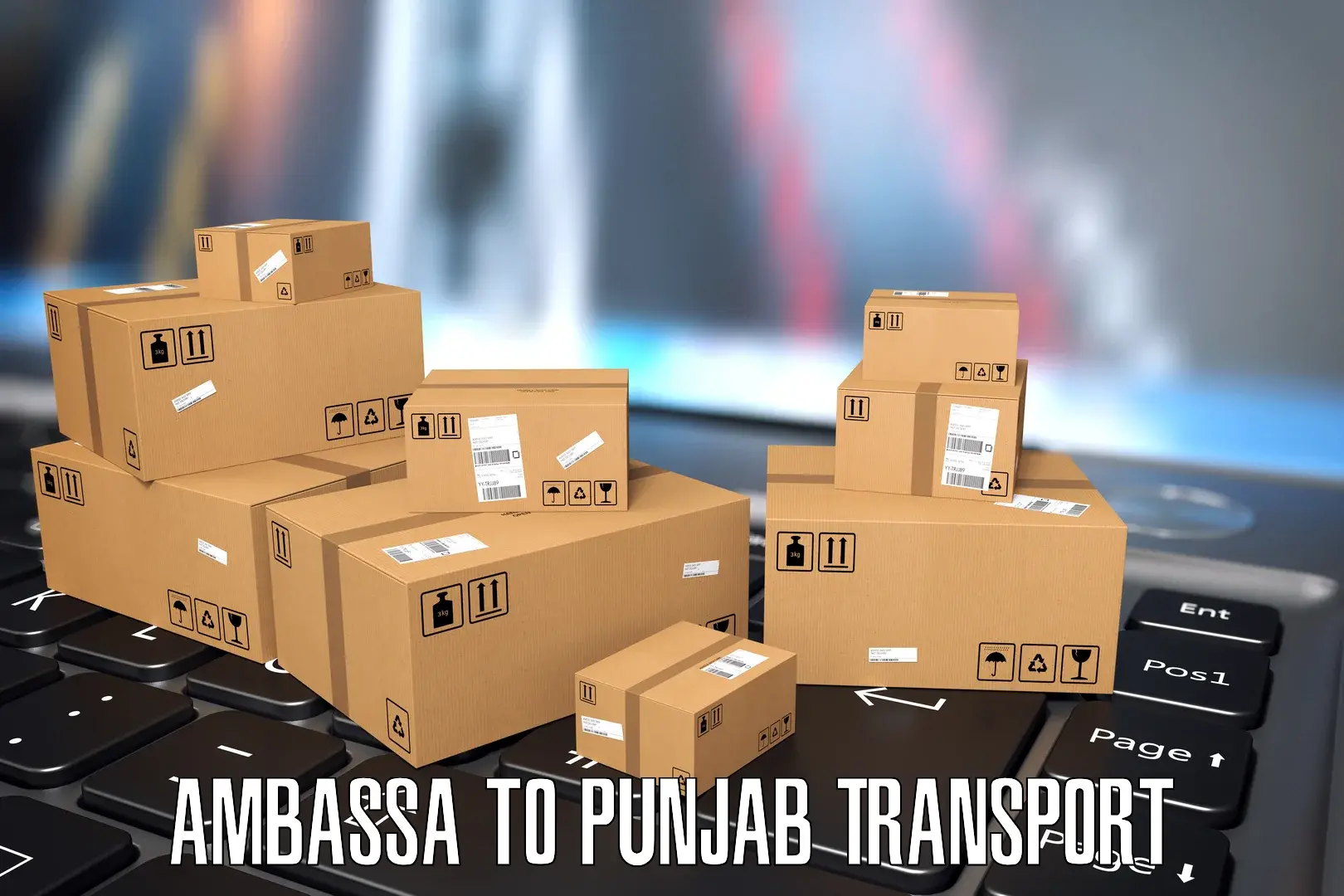 Pick up transport service Ambassa to Zira