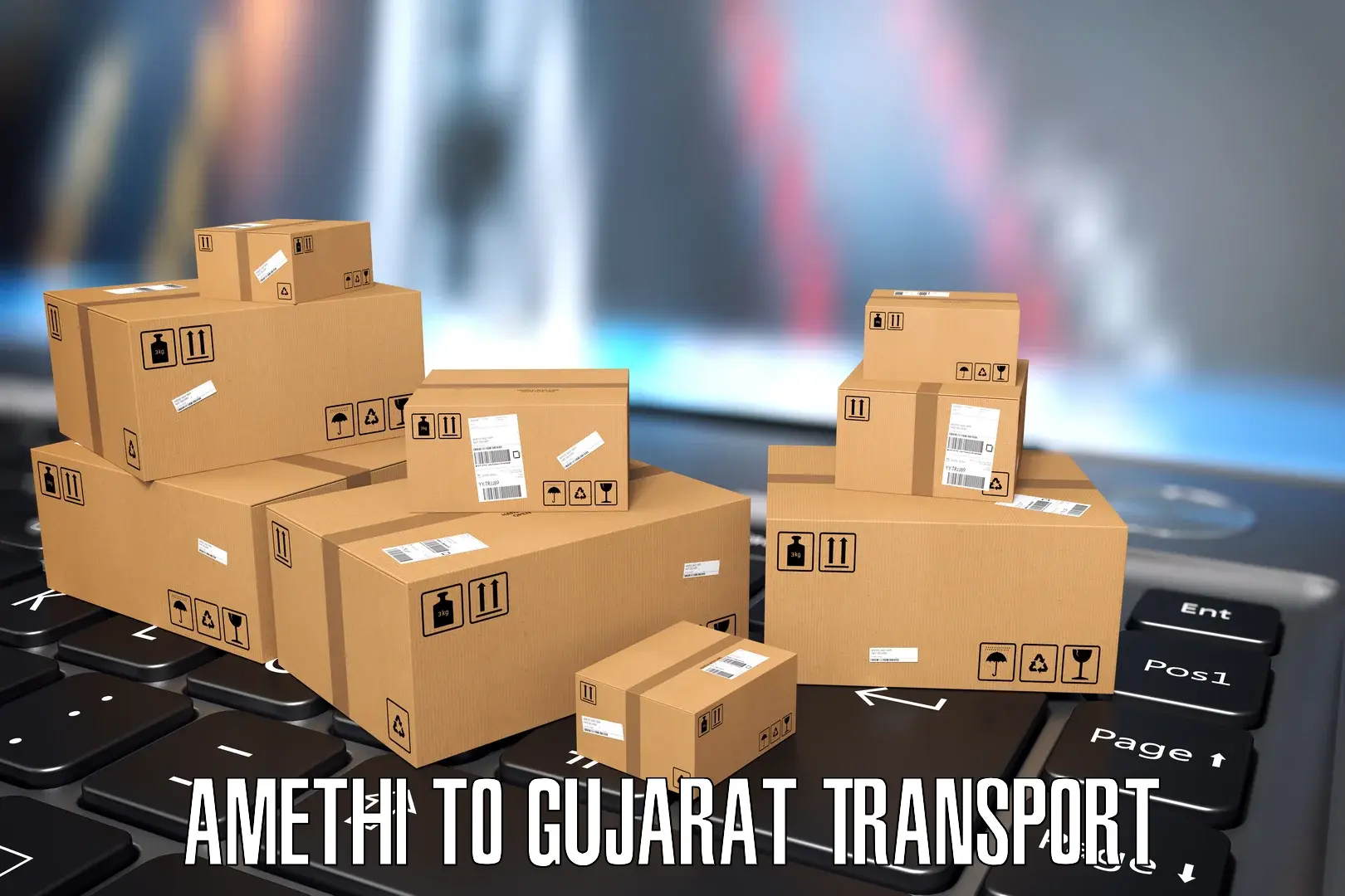 Intercity goods transport Amethi to Ahmedabad
