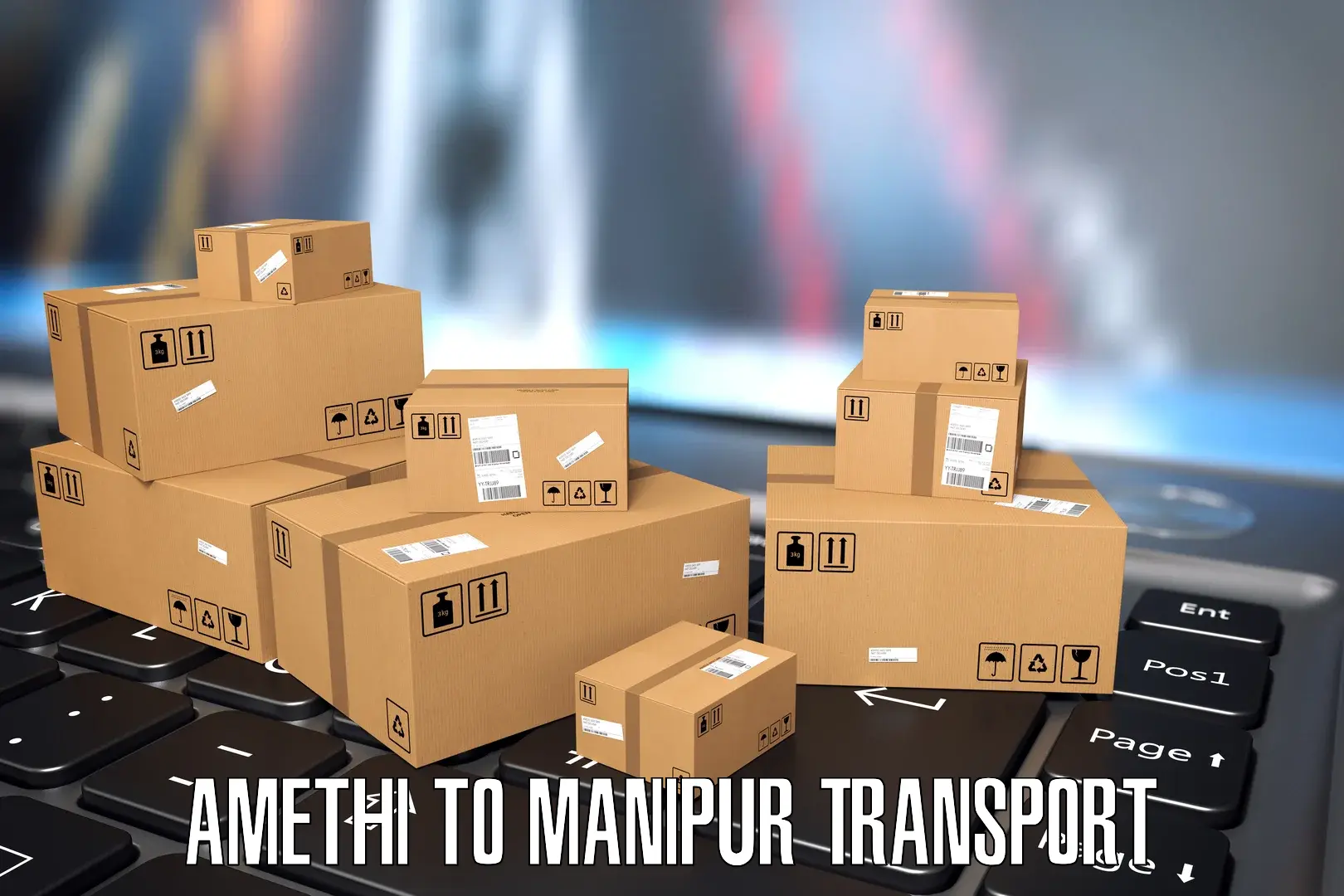 Domestic goods transportation services Amethi to NIT Manipur
