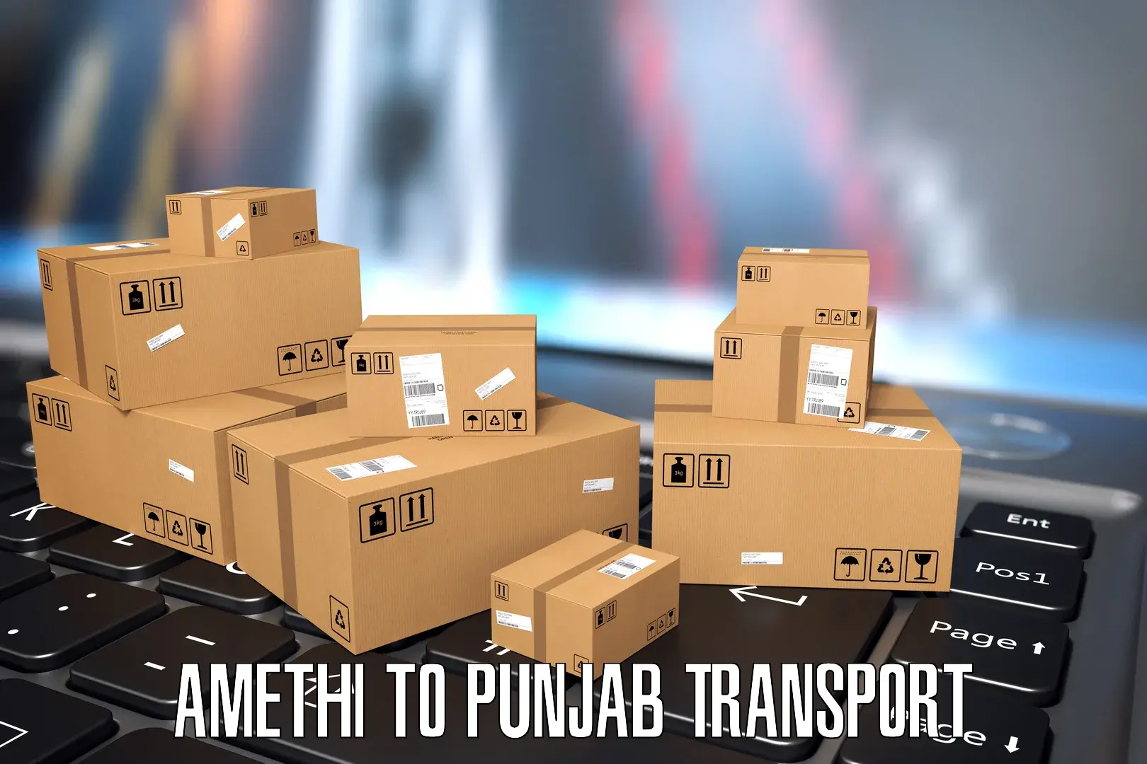 Commercial transport service Amethi to Bagha Purana