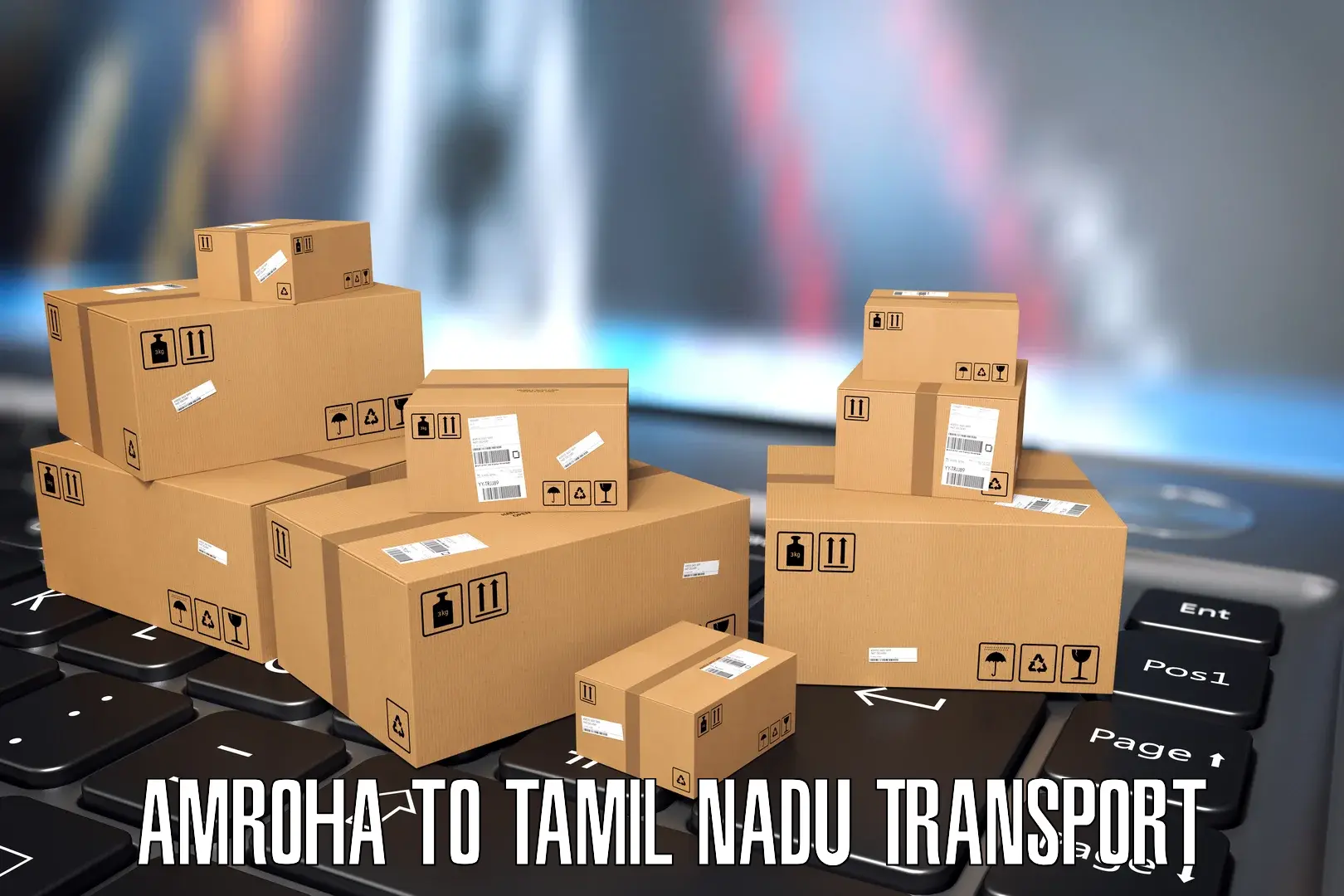 Cargo train transport services Amroha to Chennai