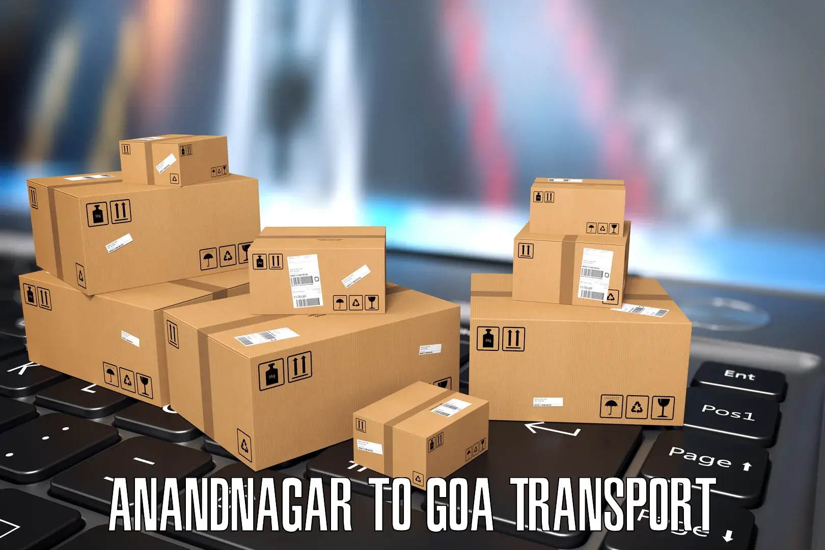 Vehicle courier services Anandnagar to Goa