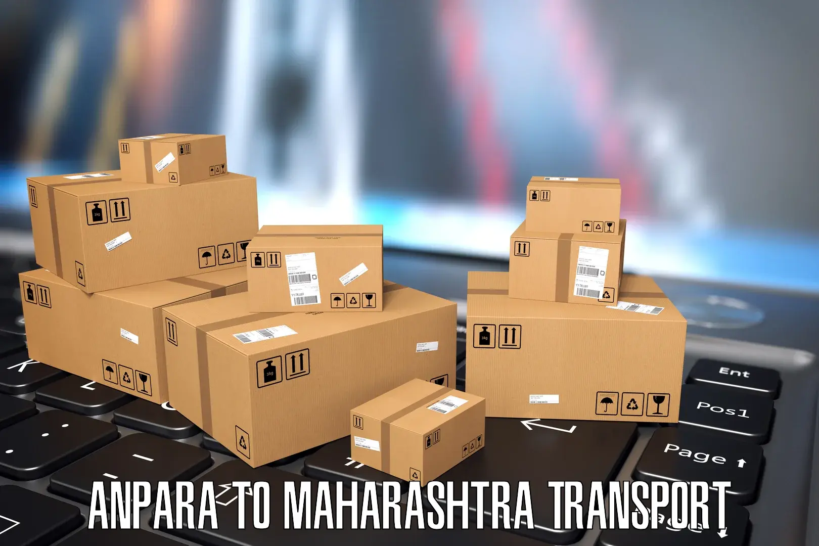 All India transport service Anpara to Kavathe Mahankal