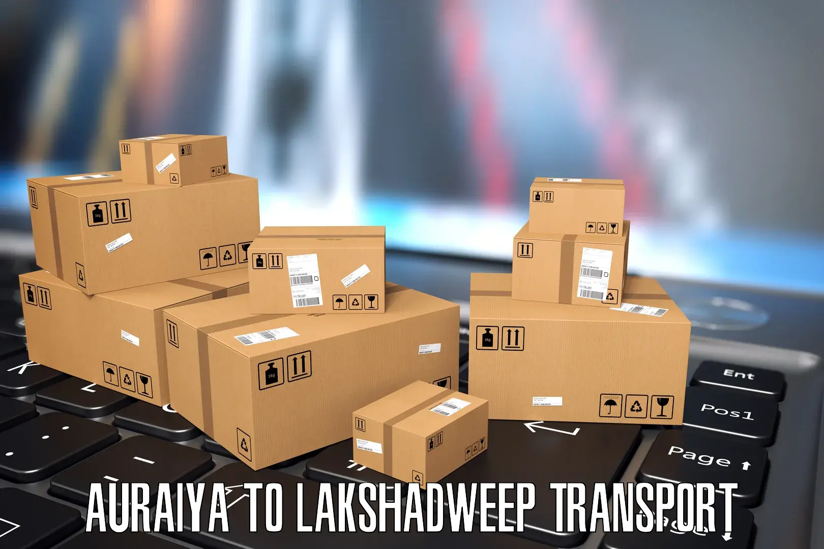 Transport services Auraiya to Lakshadweep