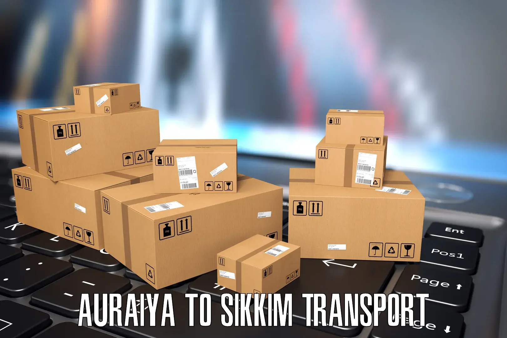 Furniture transport service Auraiya to West Sikkim