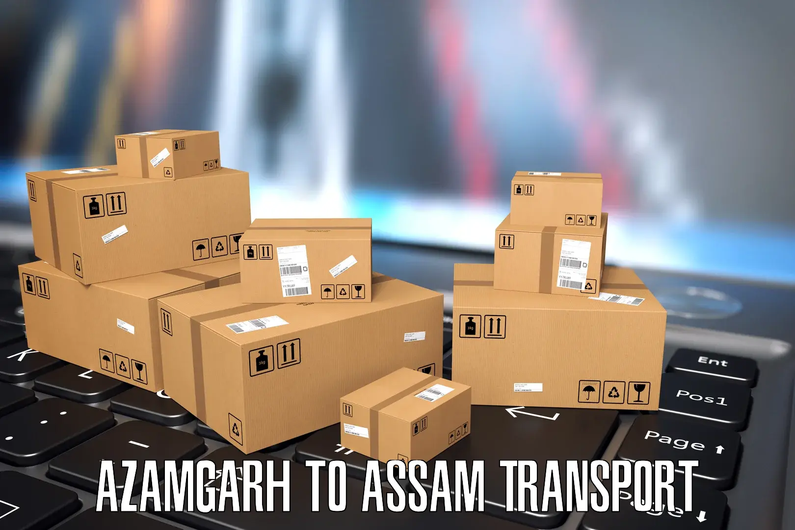 Two wheeler parcel service in Azamgarh to Assam