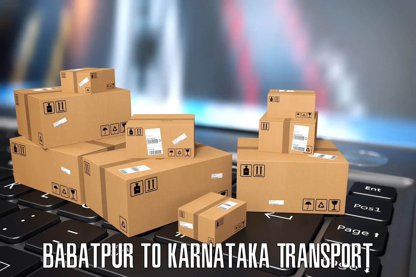 Scooty transport charges in Babatpur to Karnataka