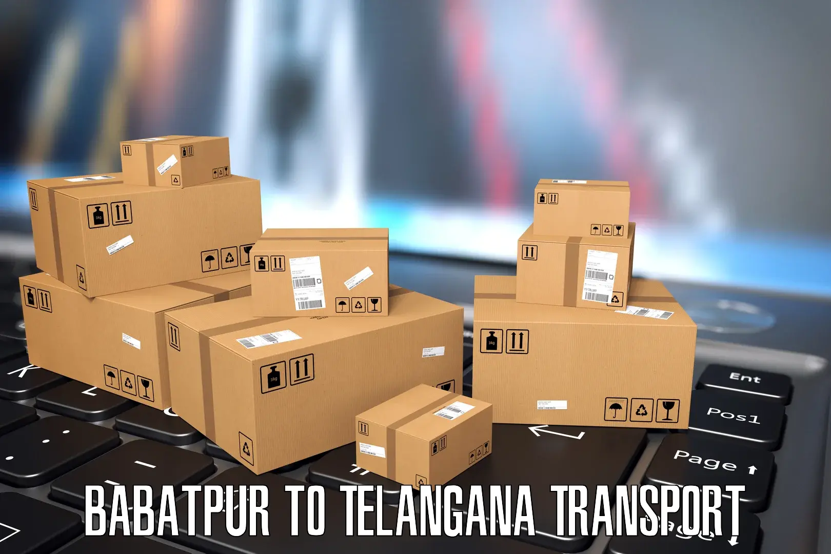 India truck logistics services Babatpur to Telangana