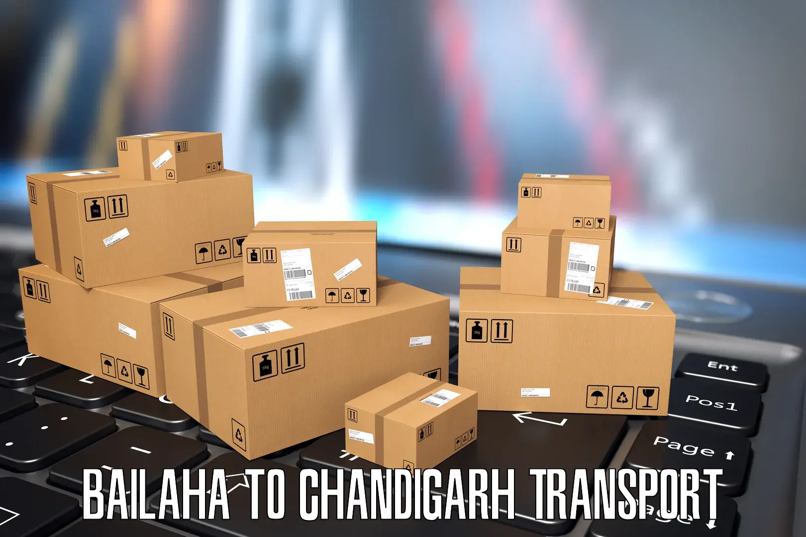 Container transportation services Bailaha to Panjab University Chandigarh