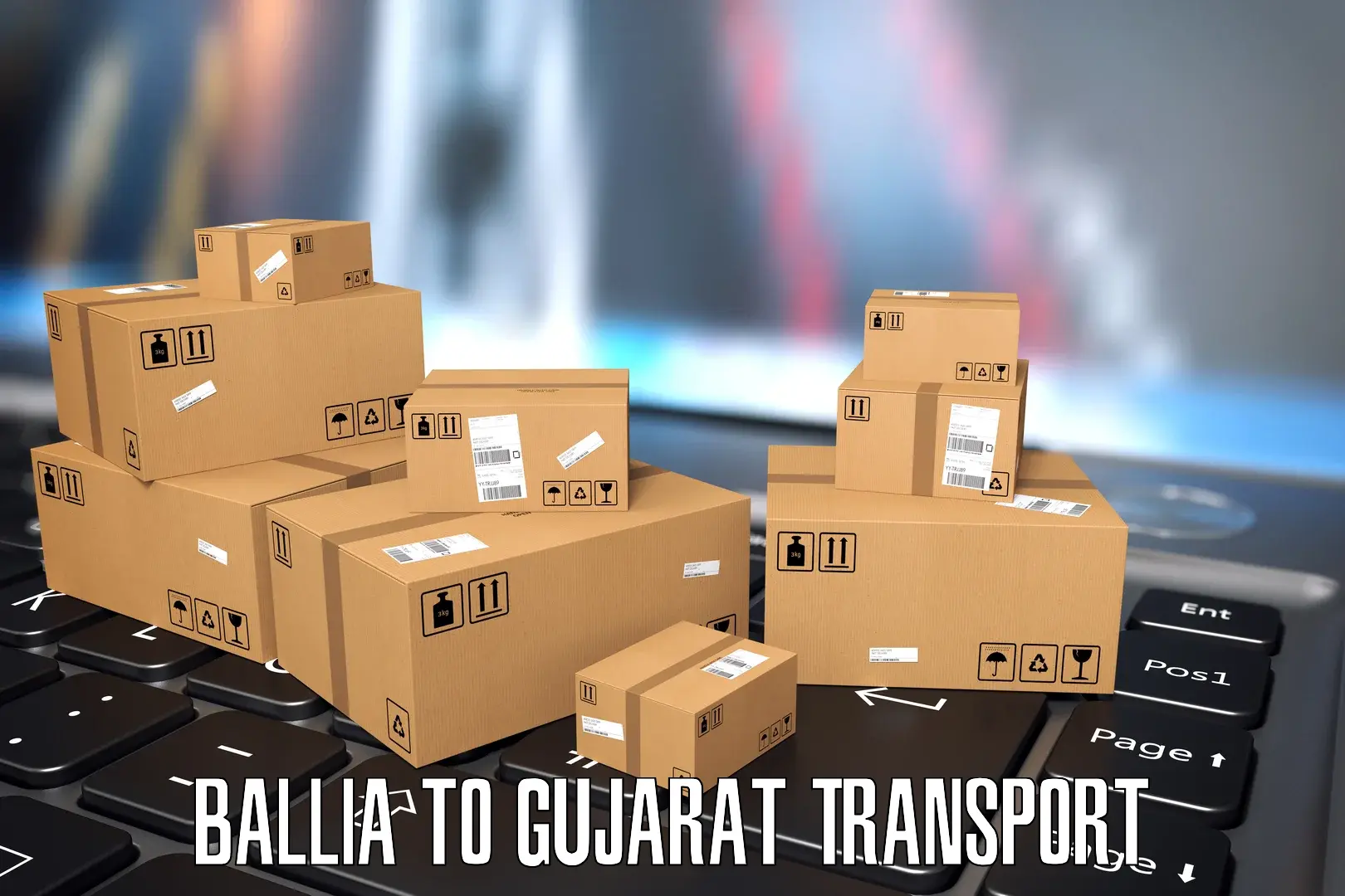 Vehicle courier services Ballia to Navsari