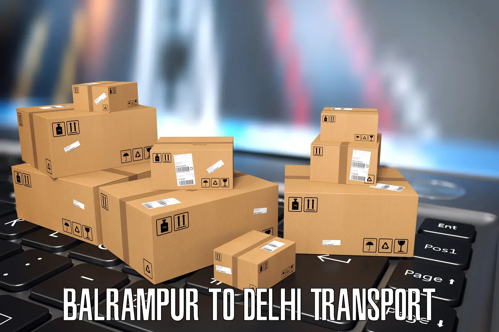 Vehicle courier services Balrampur to IIT Delhi