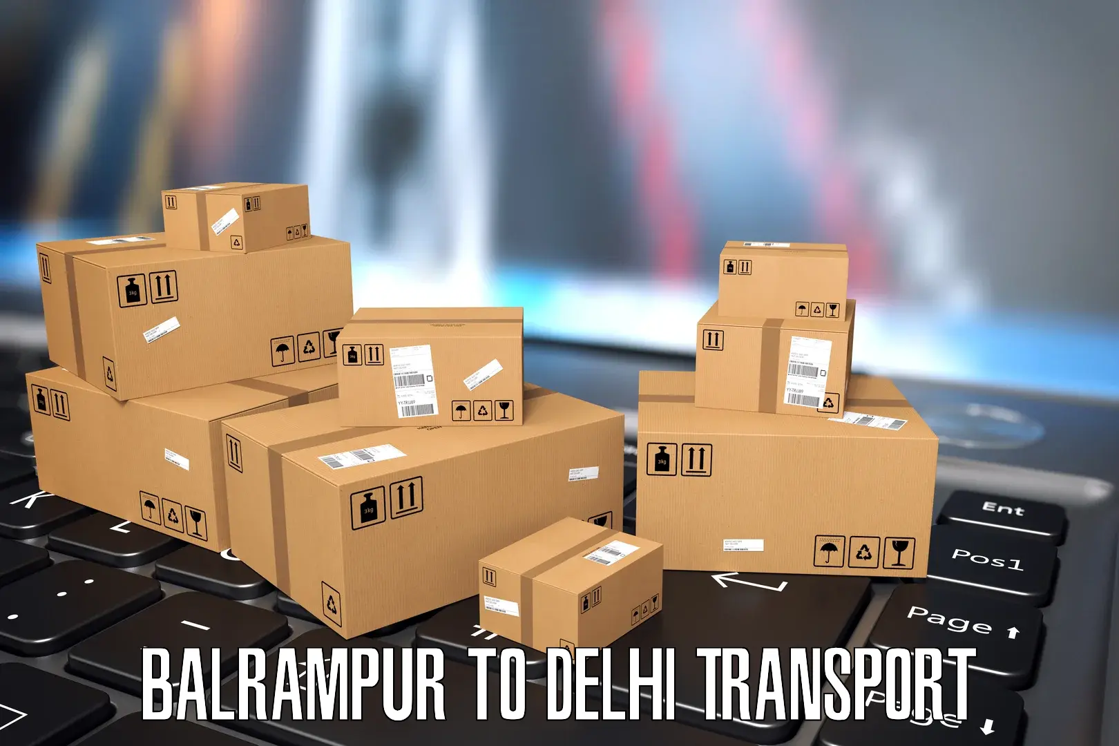 All India transport service Balrampur to Jawaharlal Nehru University New Delhi