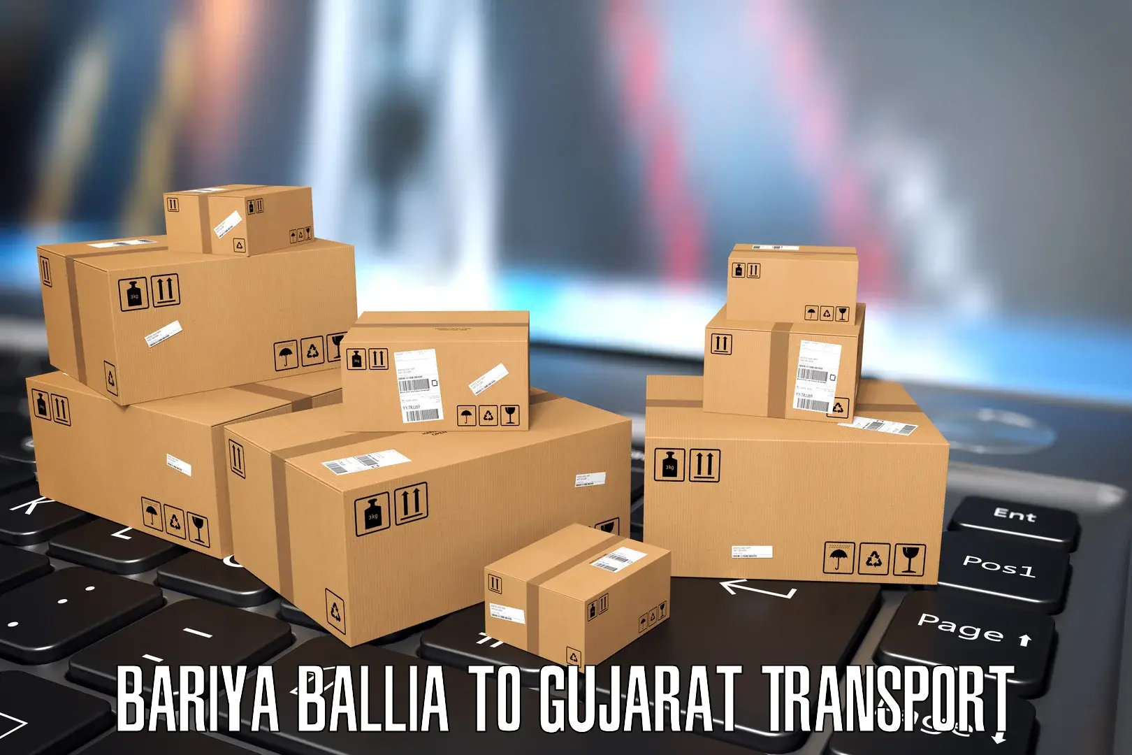Daily parcel service transport in Bariya Ballia to Ahmedabad