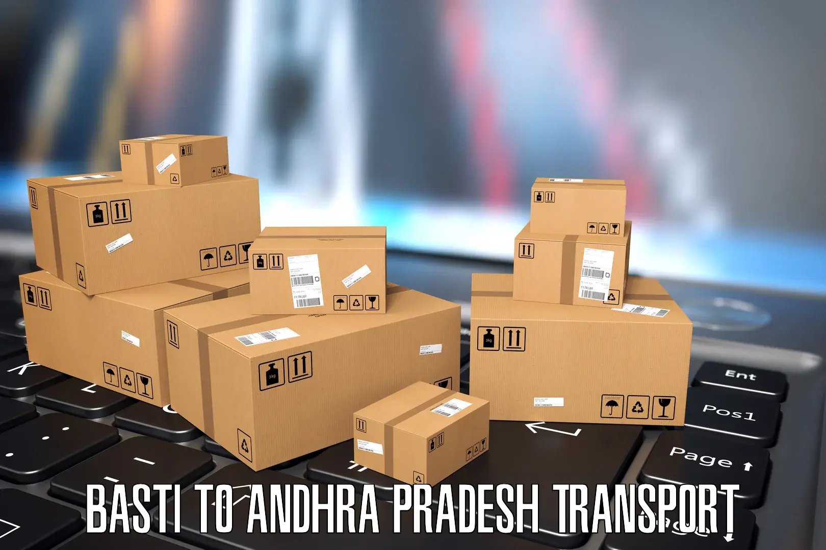 All India transport service Basti to Akividu