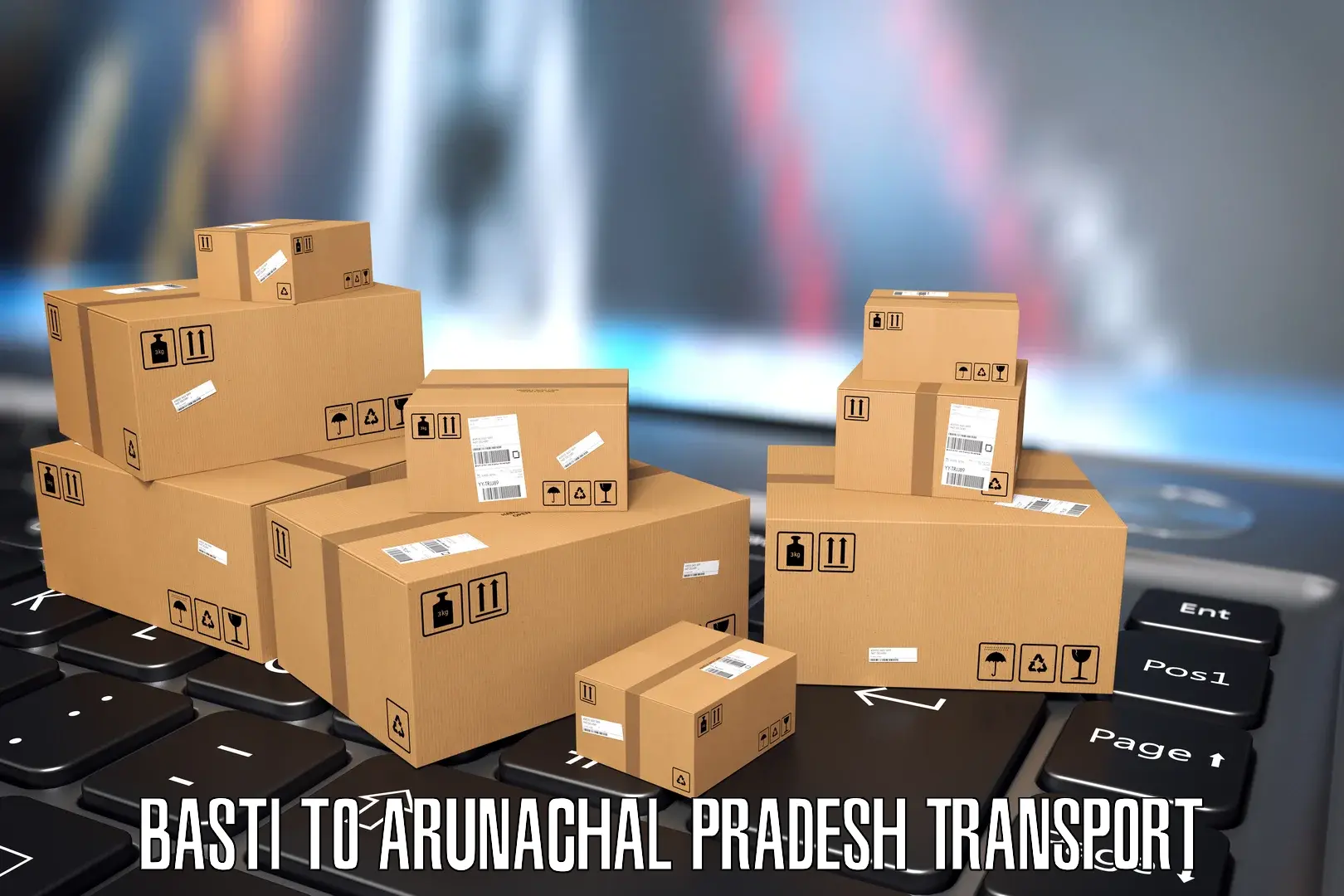 Vehicle parcel service in Basti to Jairampur