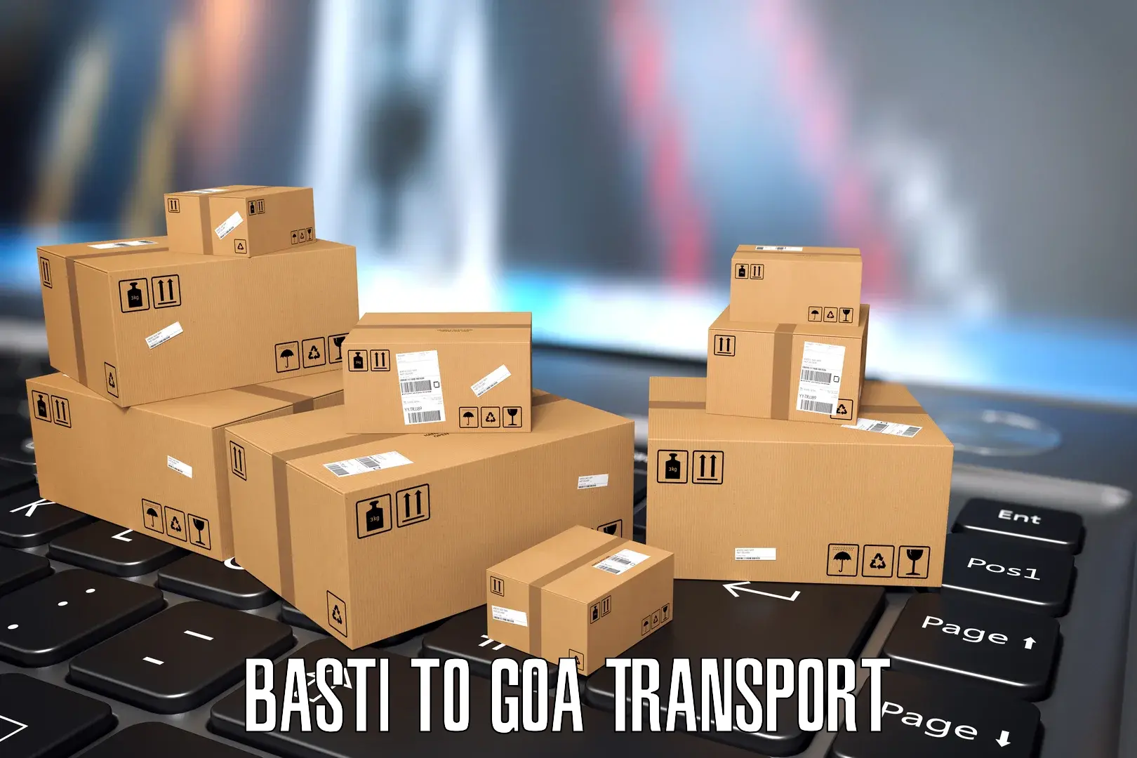 Transport services Basti to Goa University
