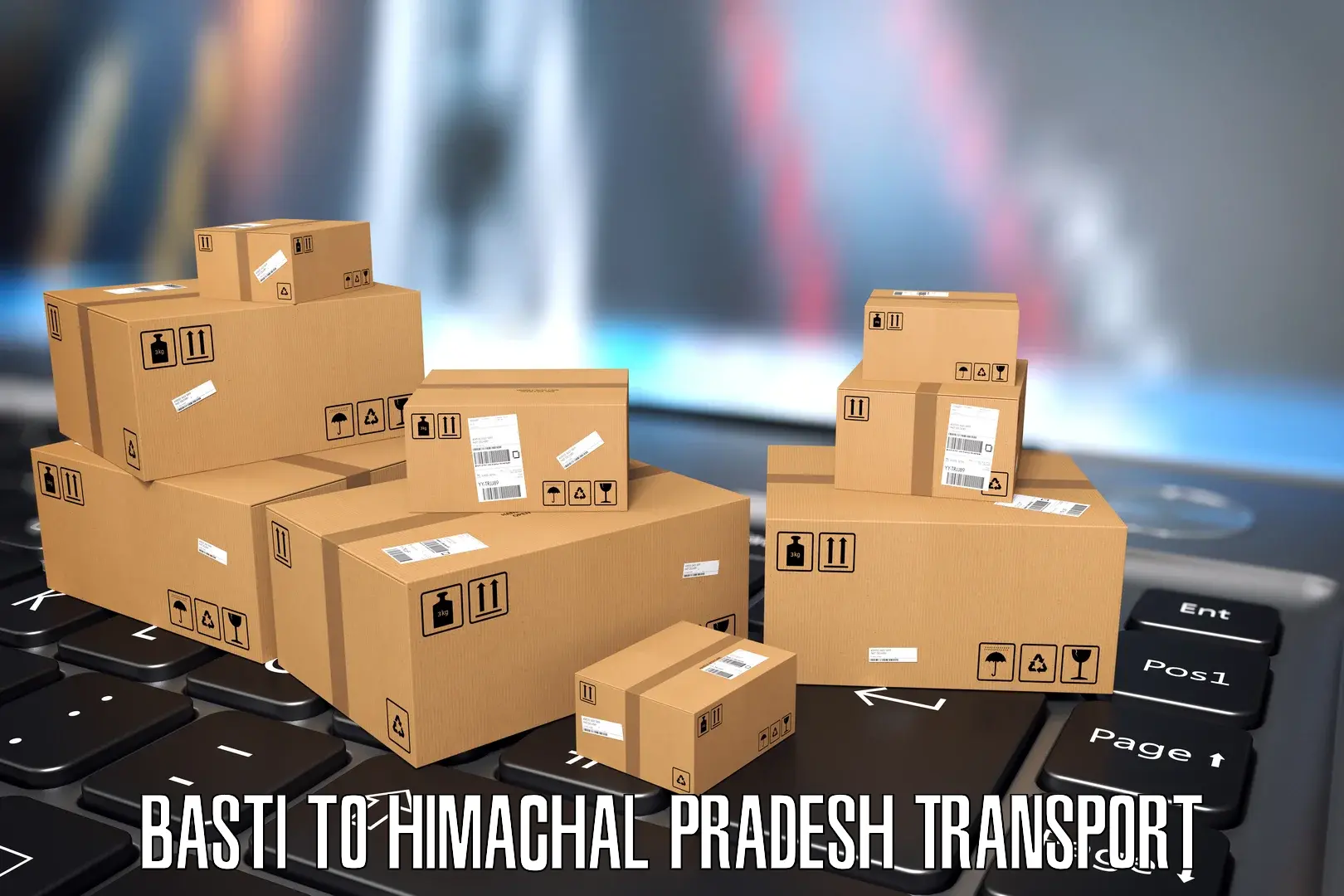 Daily parcel service transport Basti to Bilaspur Himachal Pradesh