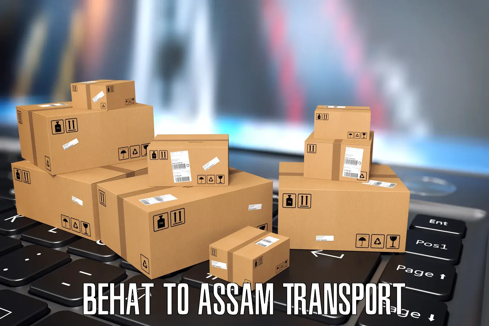 Vehicle transport services Behat to Assam University Silchar