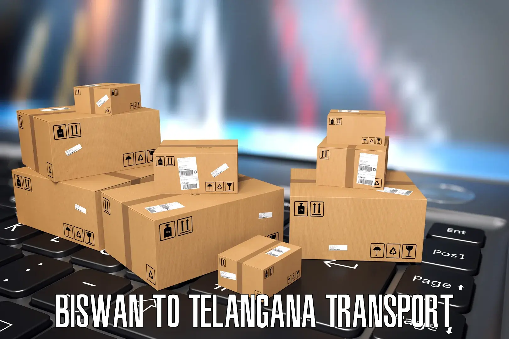 India truck logistics services Biswan to Hyderabad