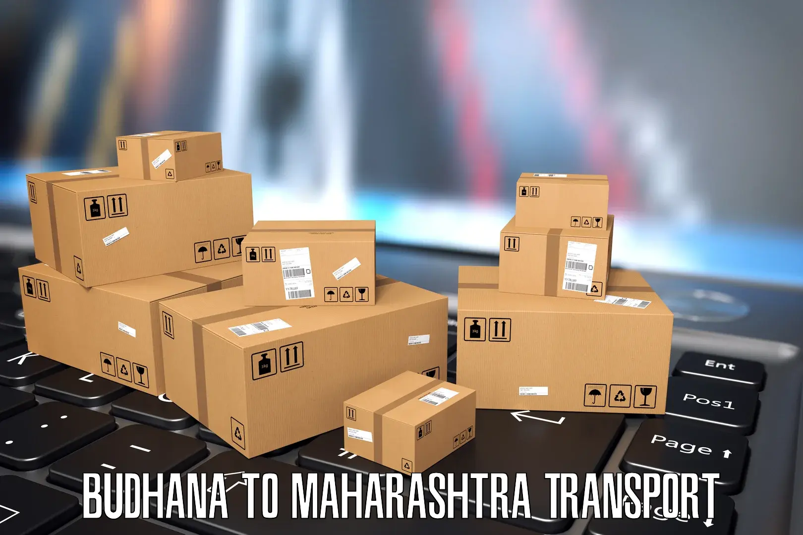 Parcel transport services Budhana to Maharashtra