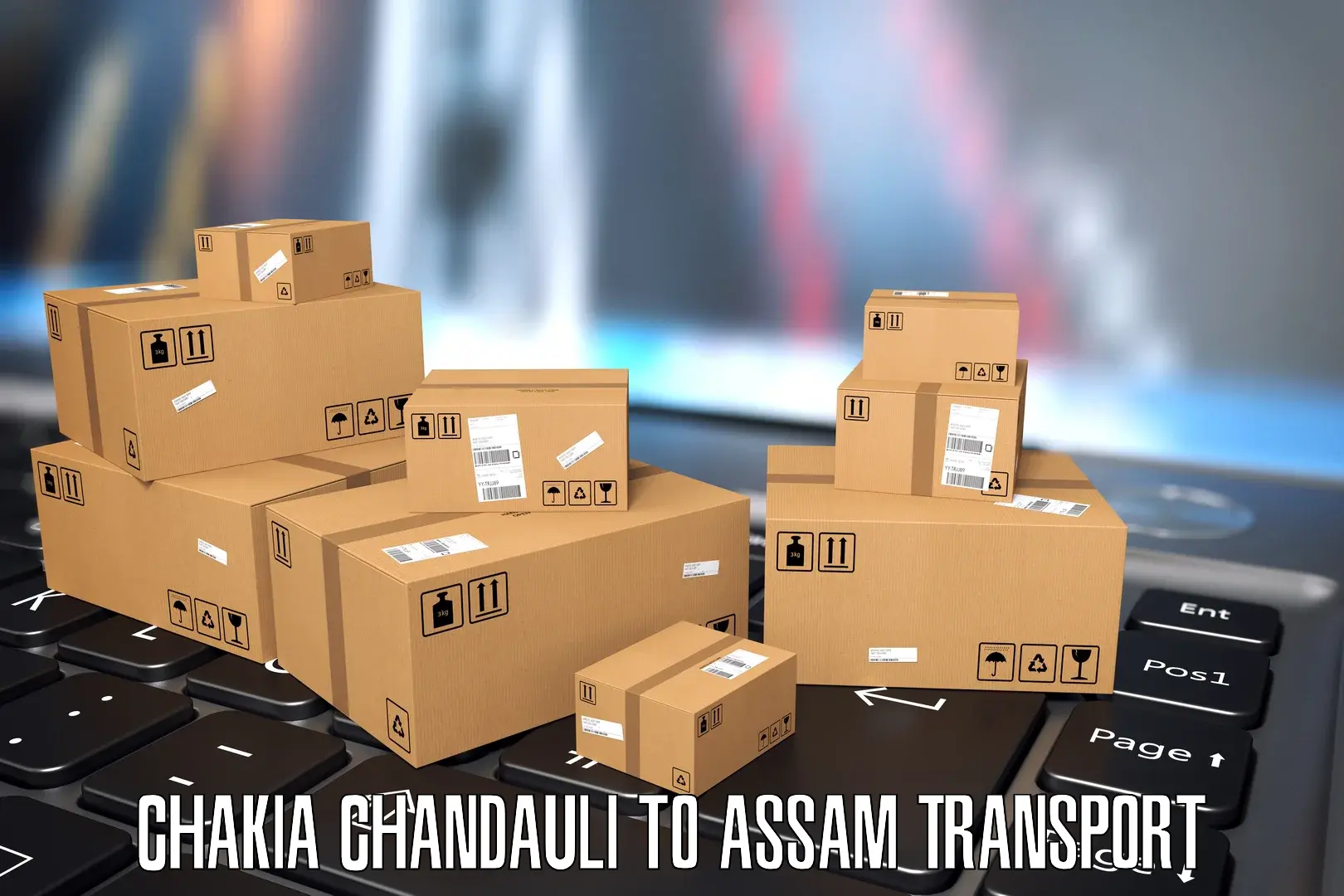 Pick up transport service Chakia Chandauli to Assam