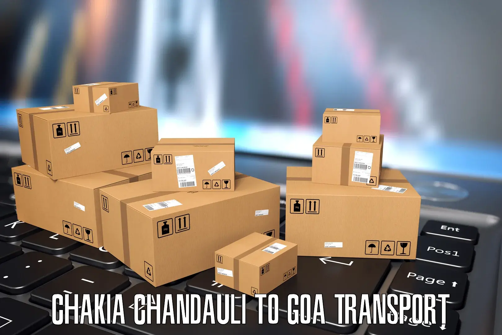 Door to door transport services Chakia Chandauli to South Goa