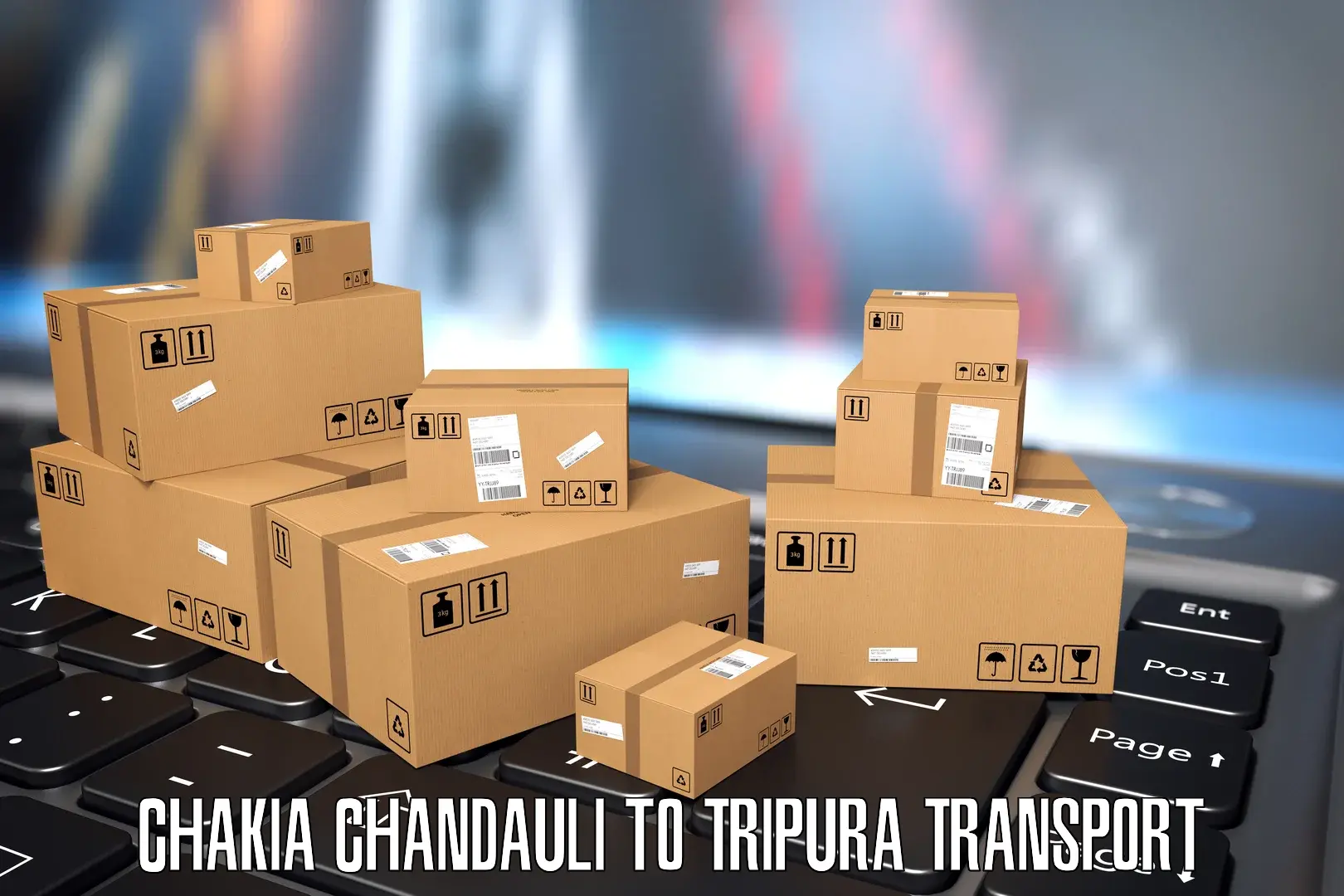 Material transport services in Chakia Chandauli to IIIT Agartala