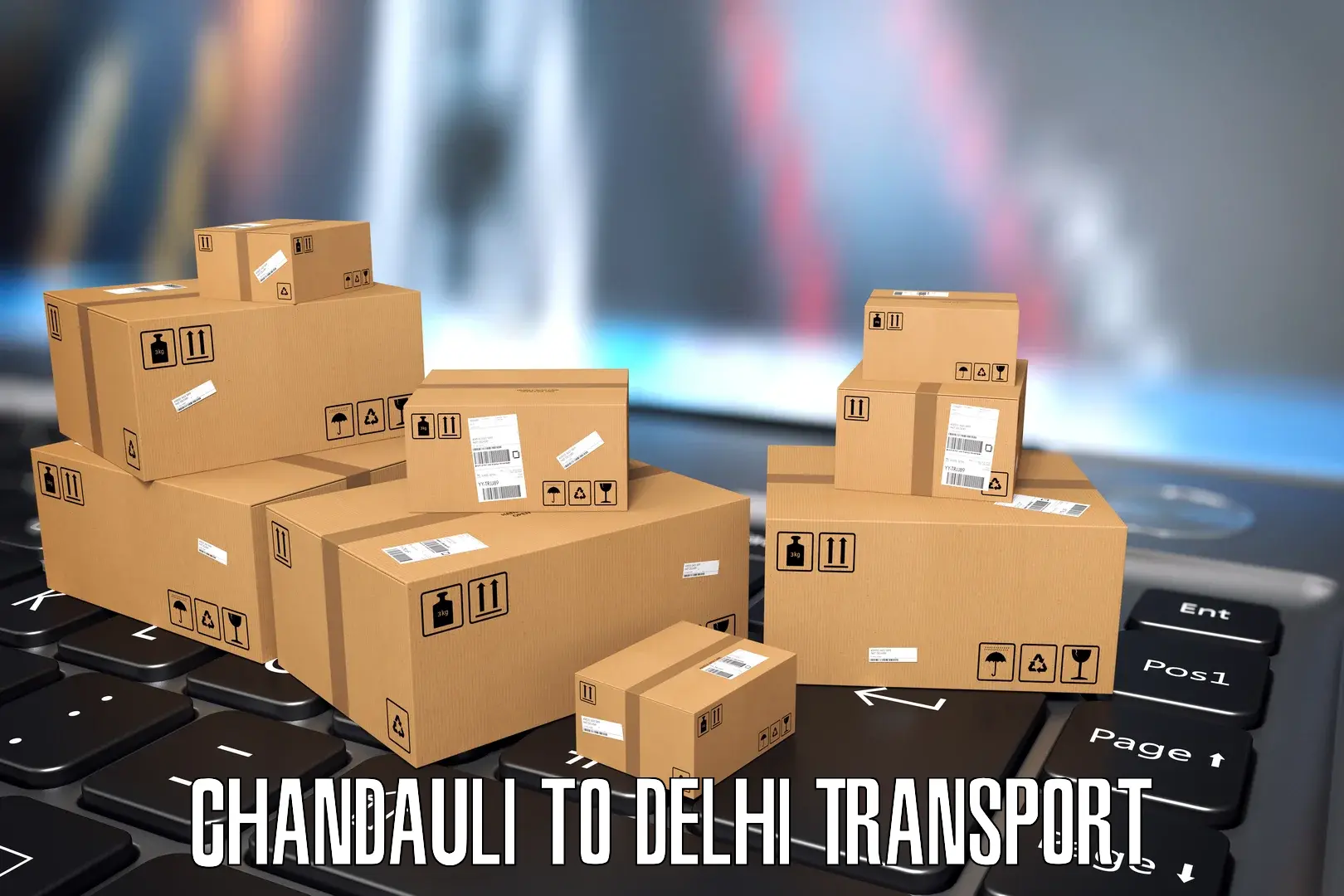 Nearest transport service in Chandauli to East Delhi