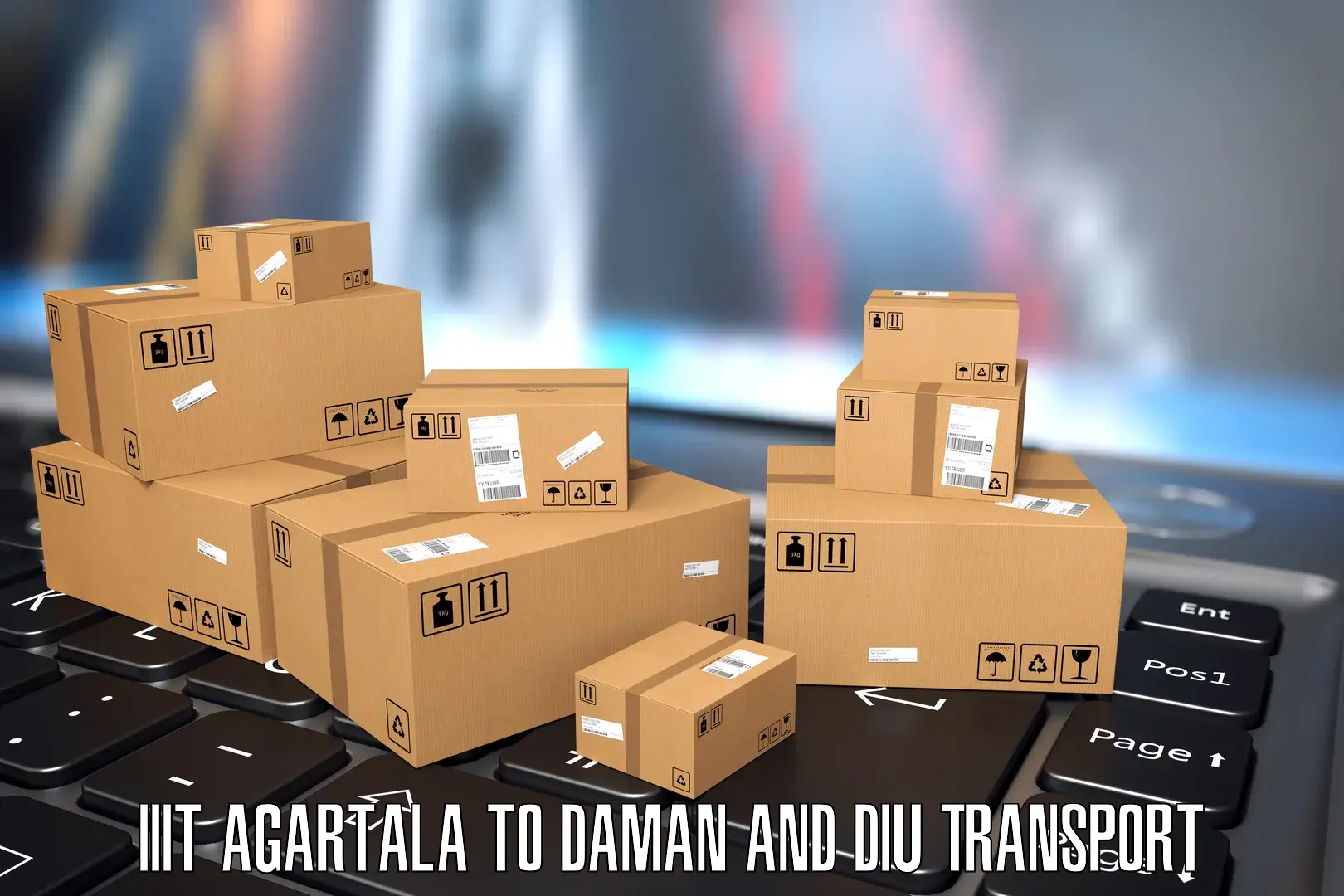 Commercial transport service IIIT Agartala to Daman