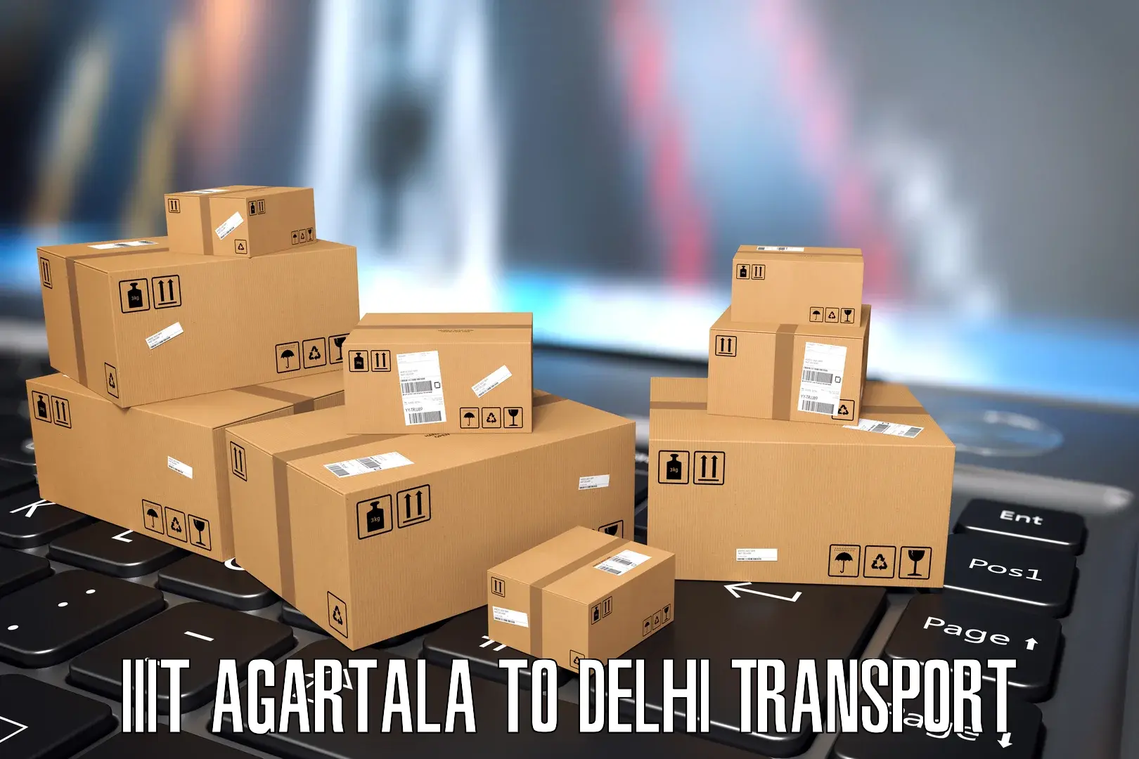 Package delivery services IIIT Agartala to Jawaharlal Nehru University New Delhi