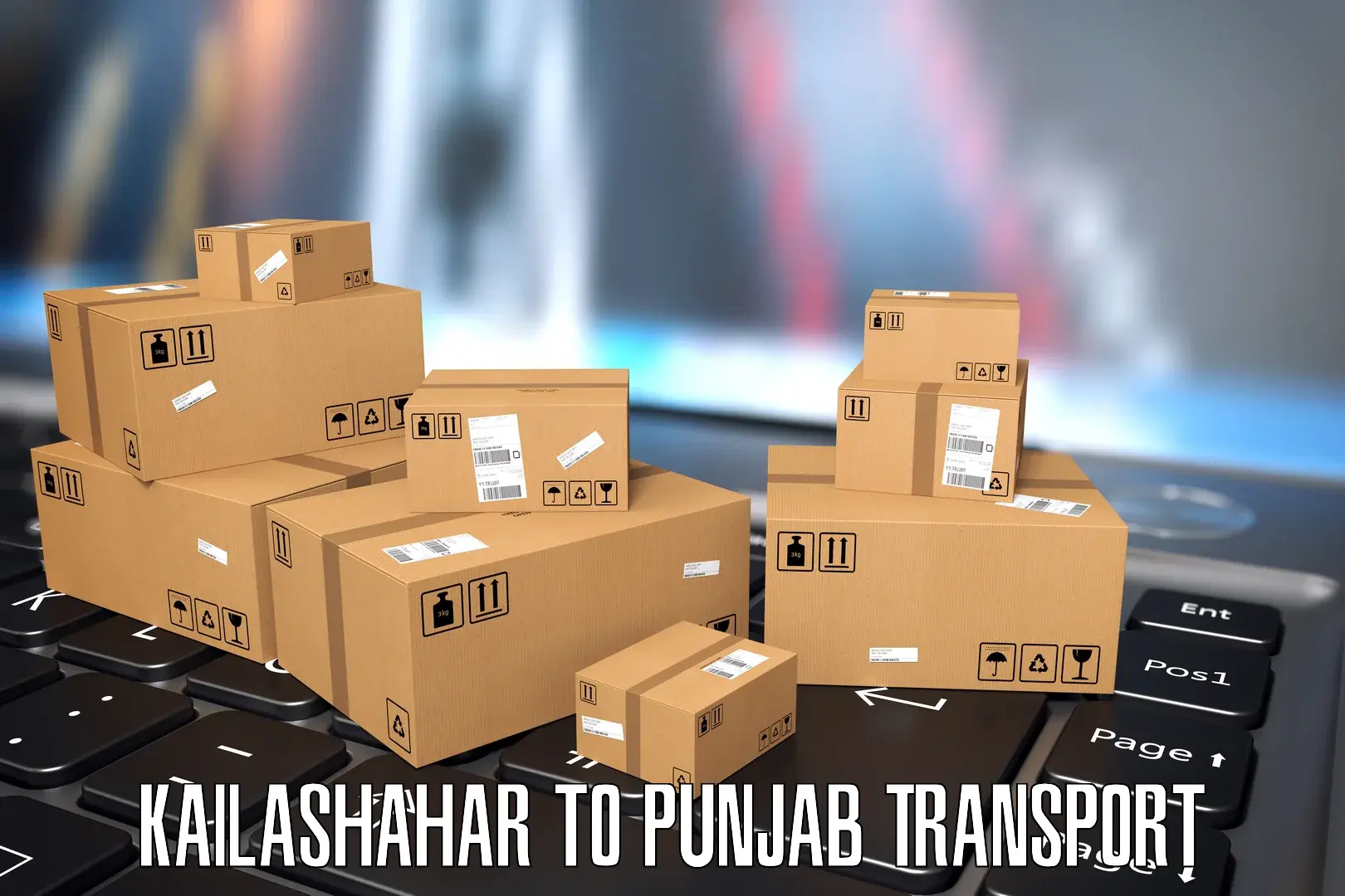 Two wheeler transport services in Kailashahar to Nangal