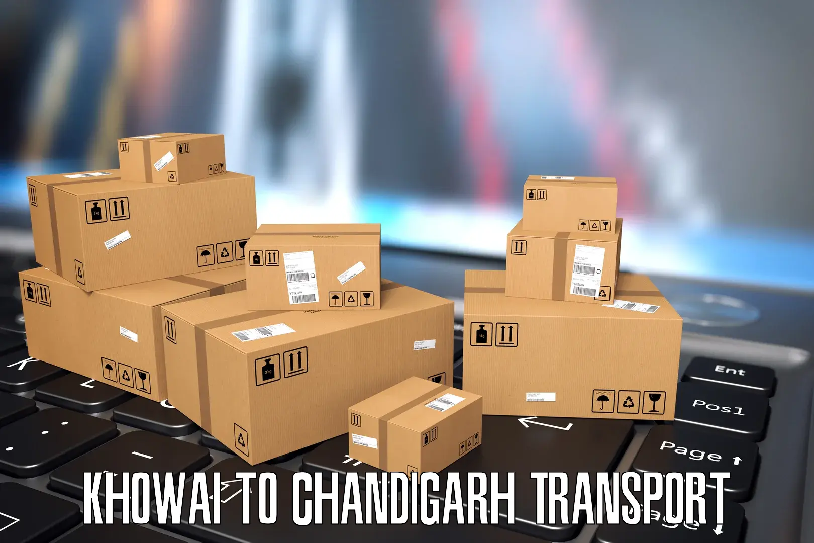 Package delivery services Khowai to Chandigarh