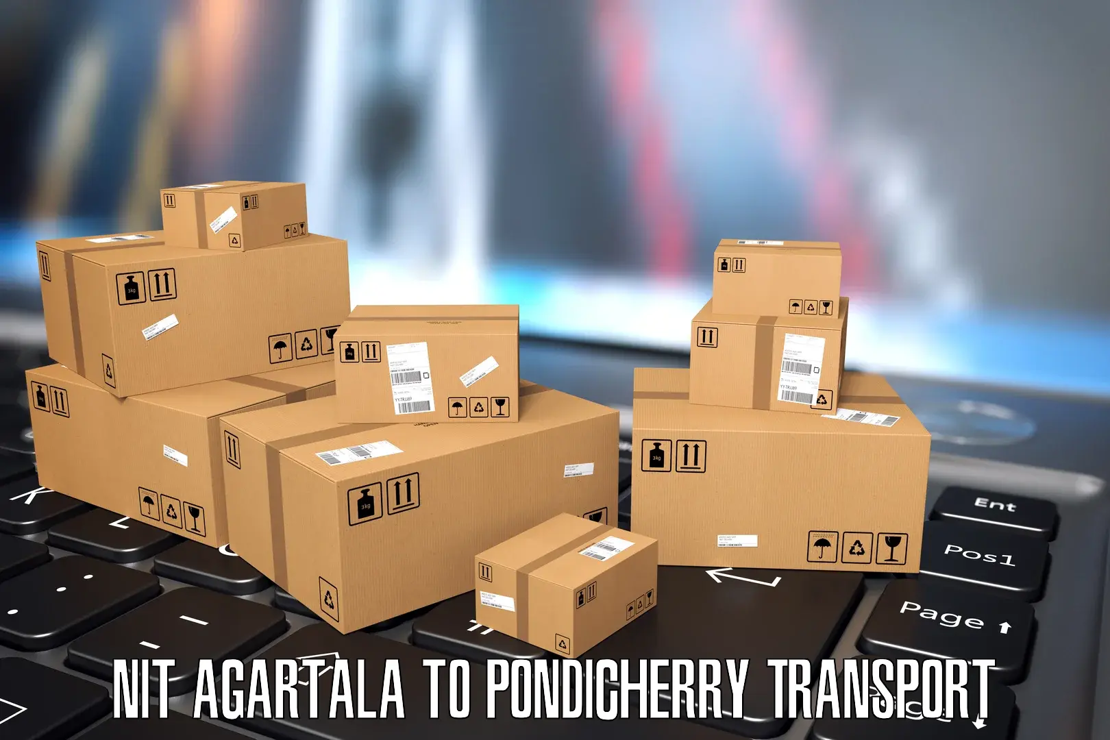 Cargo transportation services NIT Agartala to Pondicherry University