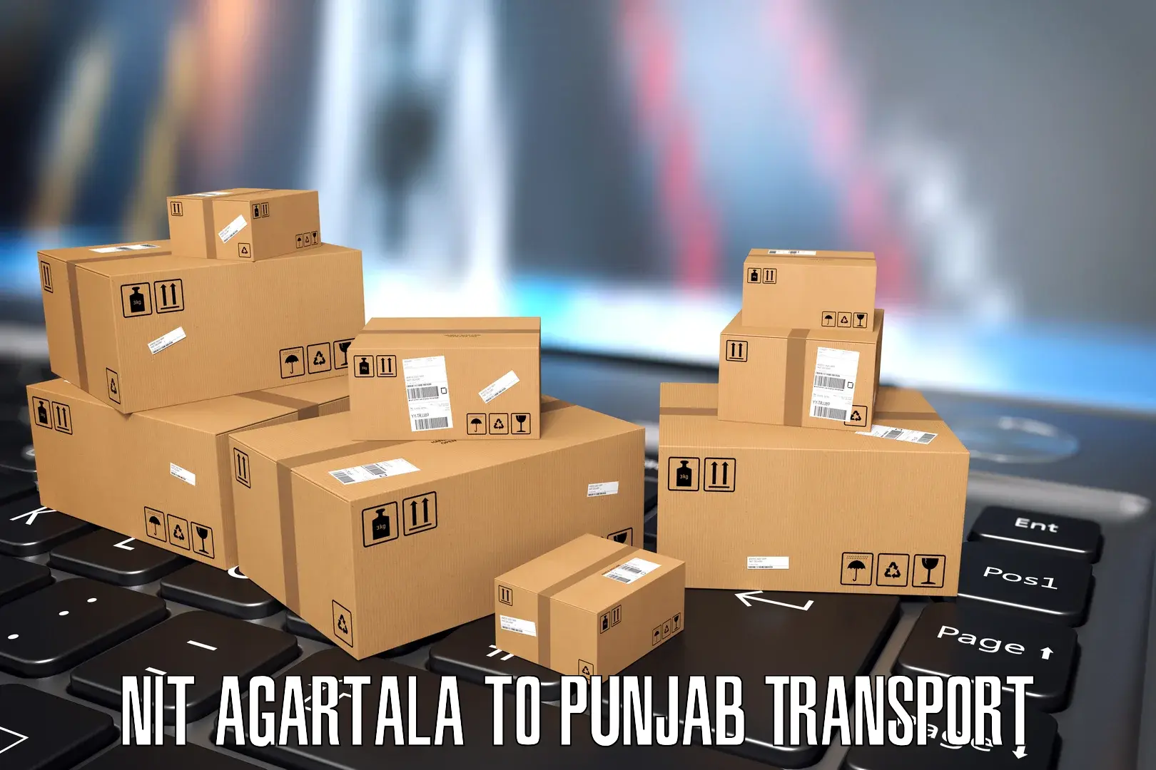 Shipping services NIT Agartala to Dinanagar