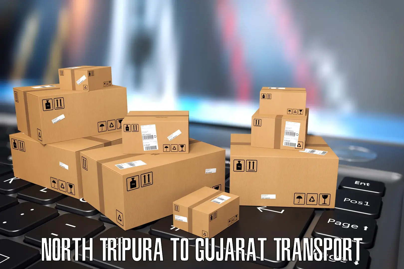 Luggage transport services North Tripura to Ahmedabad