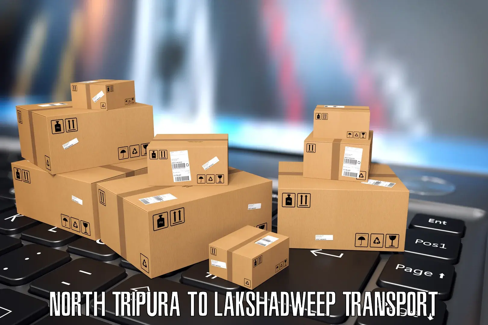 Air cargo transport services North Tripura to Lakshadweep