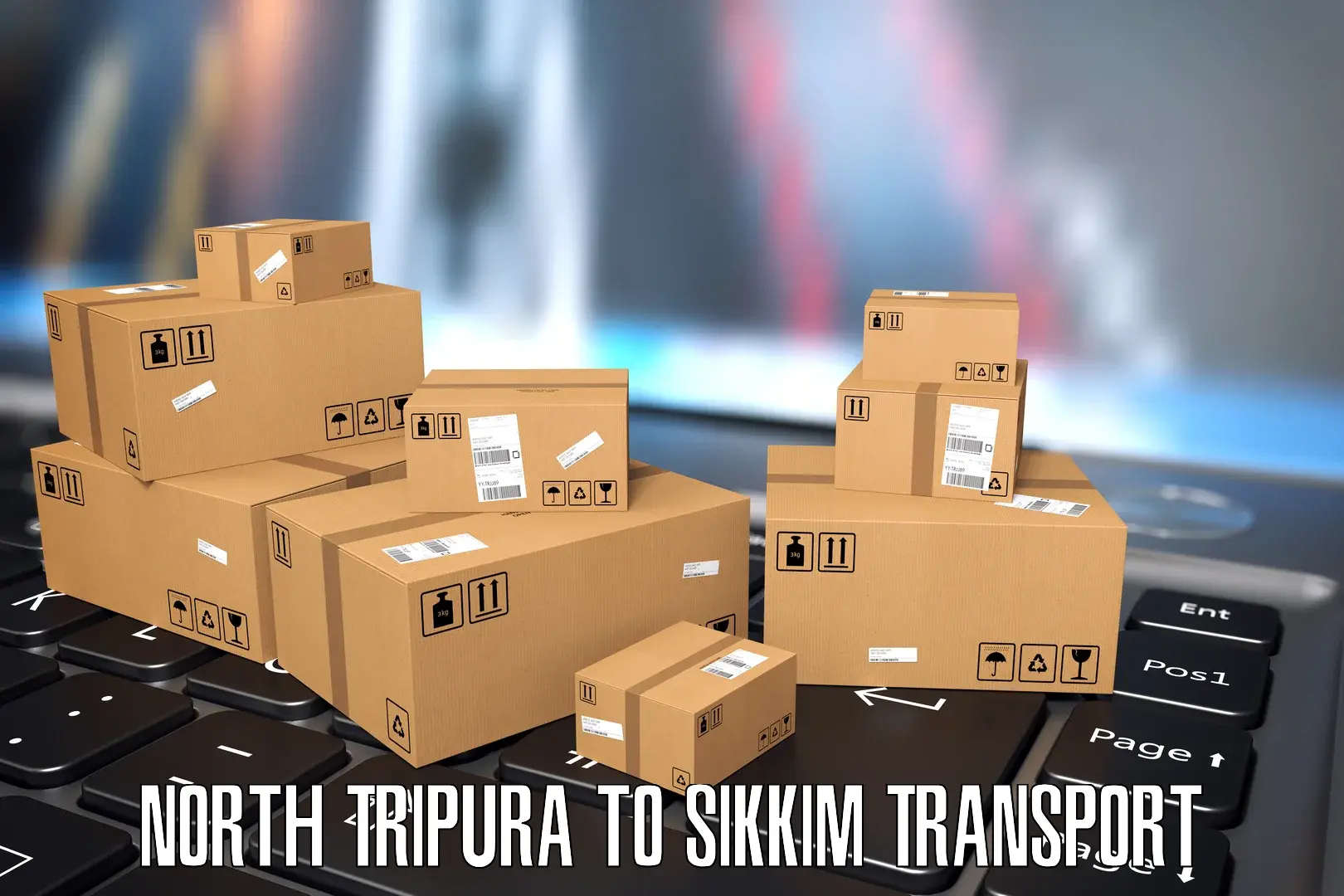 Online transport booking in North Tripura to West Sikkim
