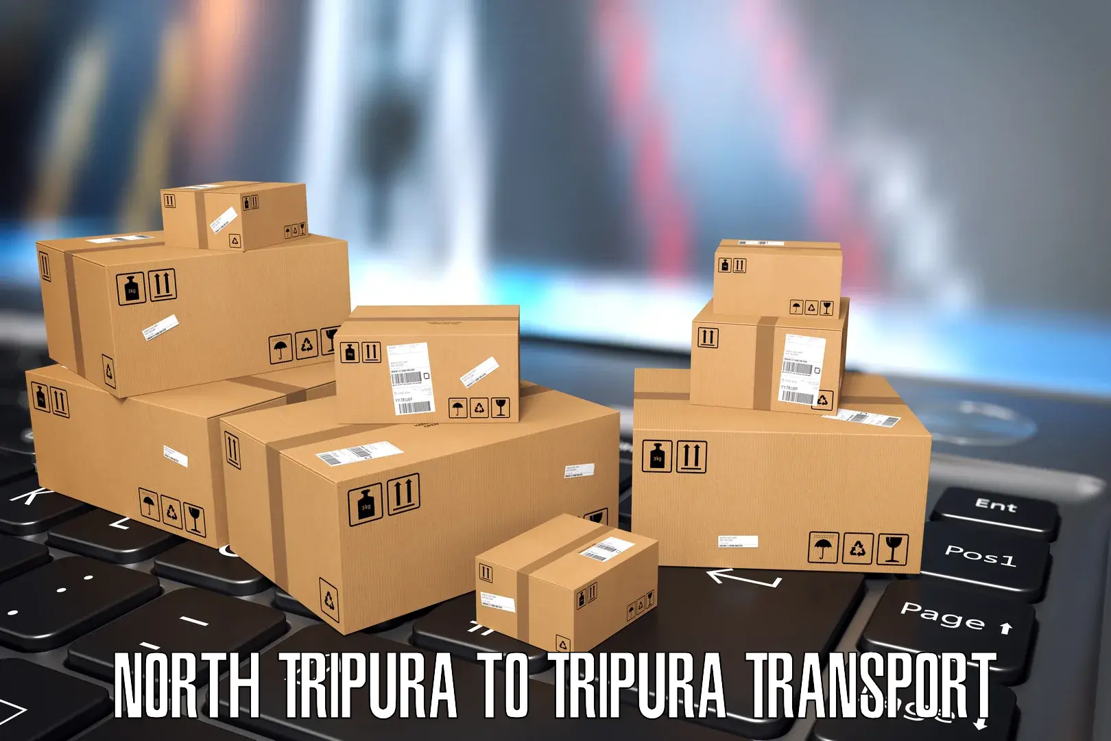 Parcel transport services North Tripura to Dhalai