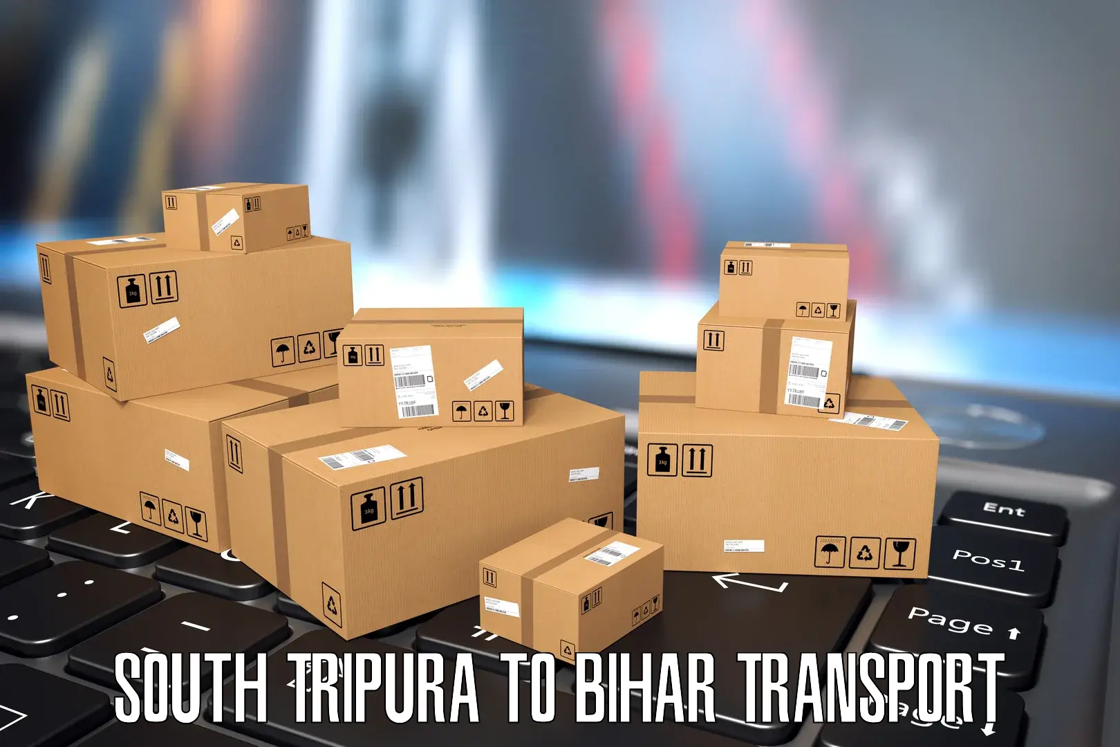 Two wheeler parcel service South Tripura to Mohammadpur