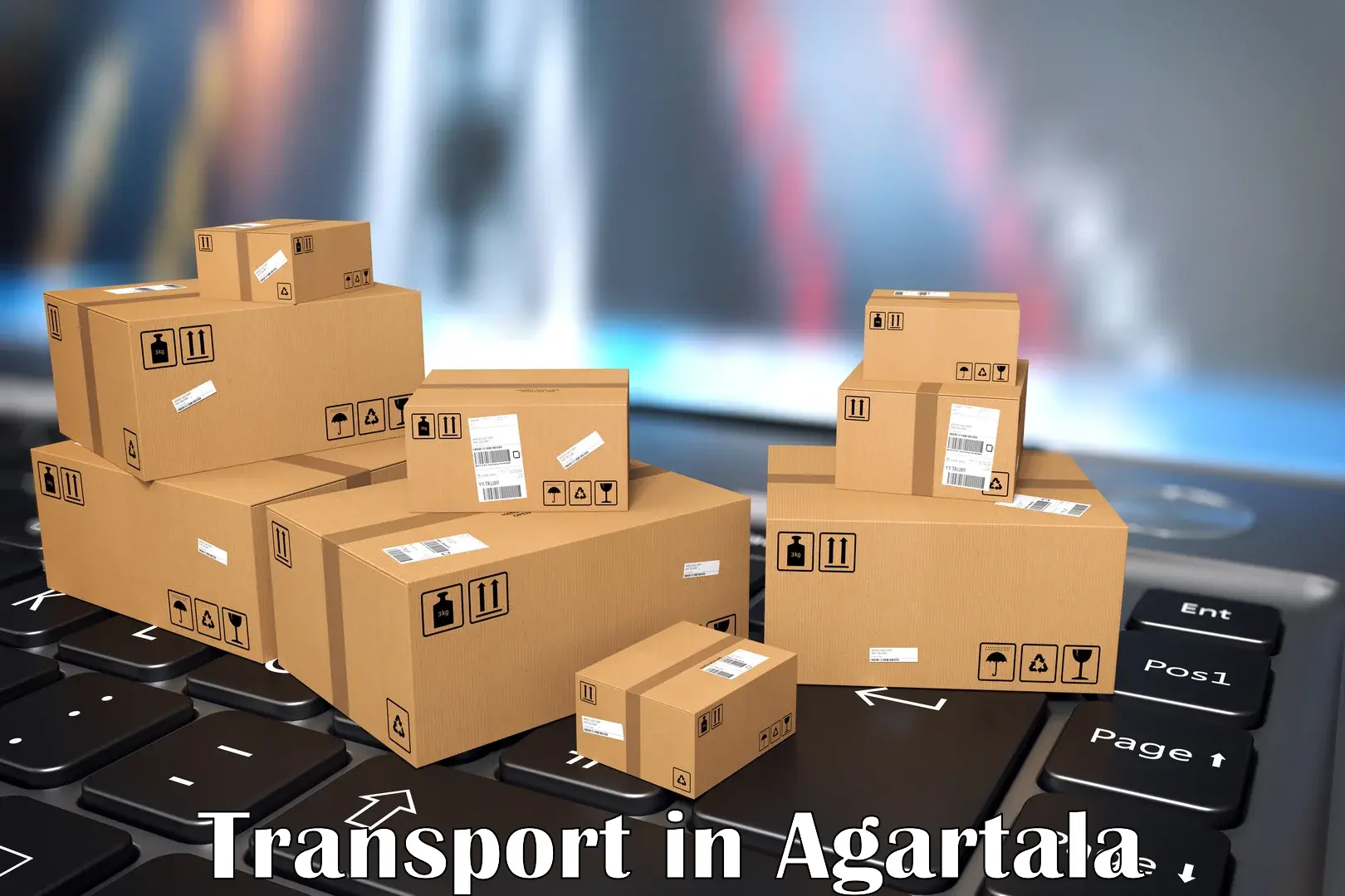 Online transport booking in Agartala