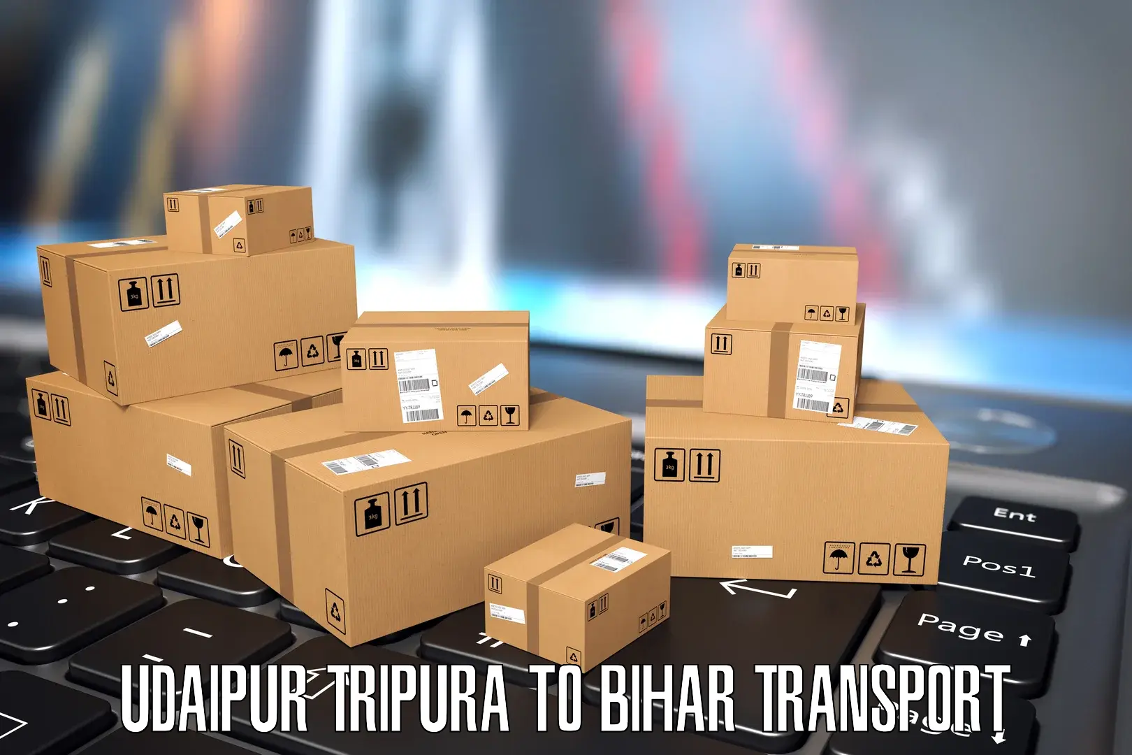 Two wheeler parcel service in Udaipur Tripura to Arrah