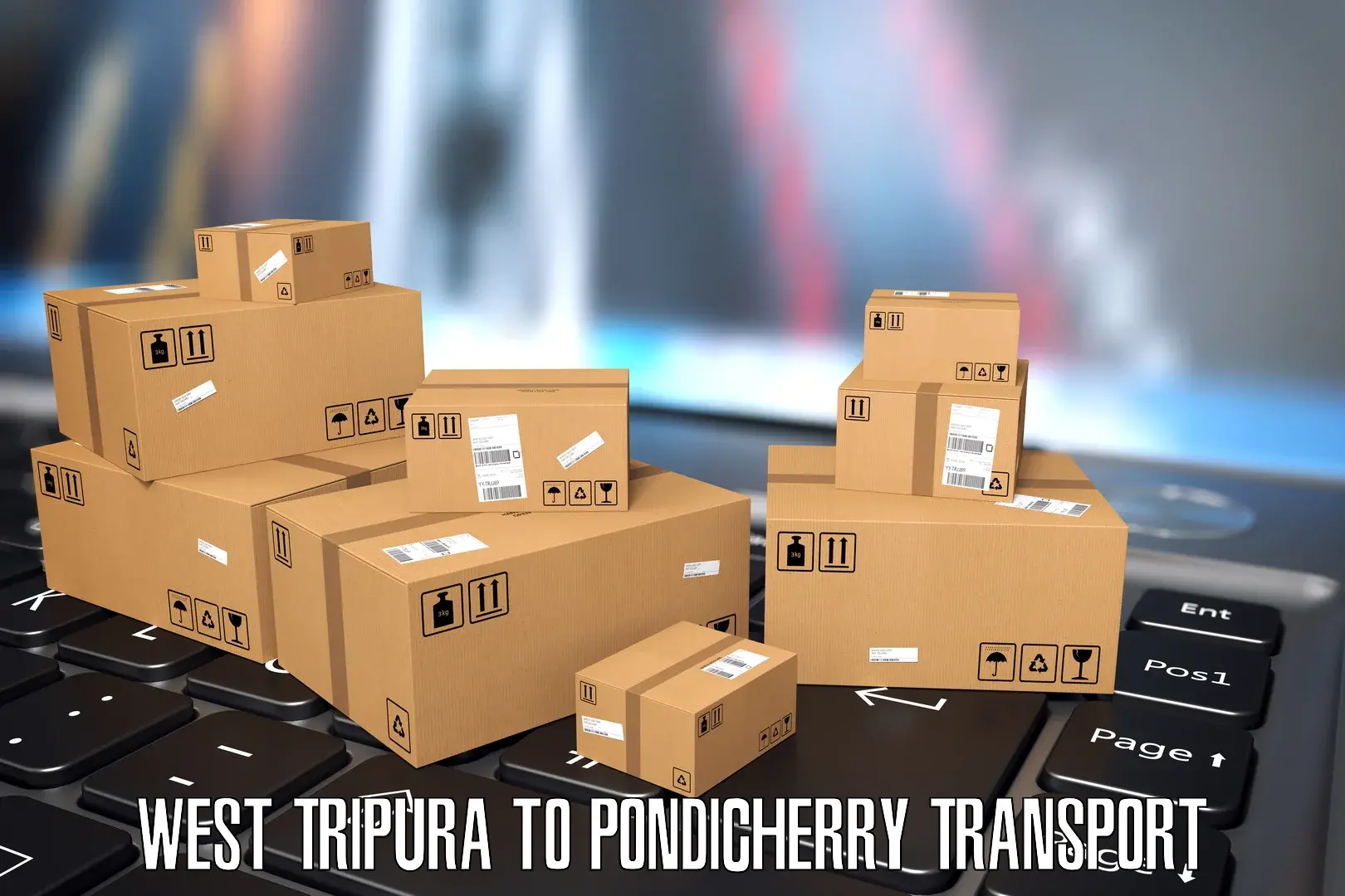 Cargo transport services West Tripura to Pondicherry