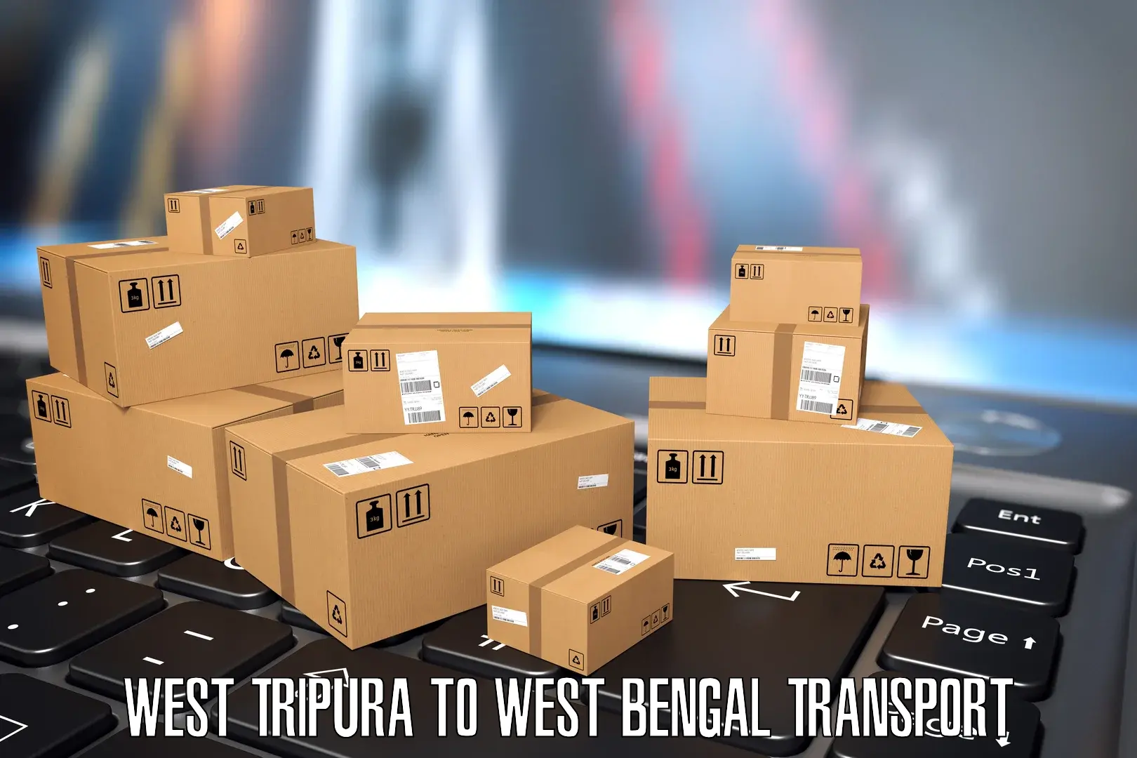 Door to door transport services West Tripura to Dakshin Barasat