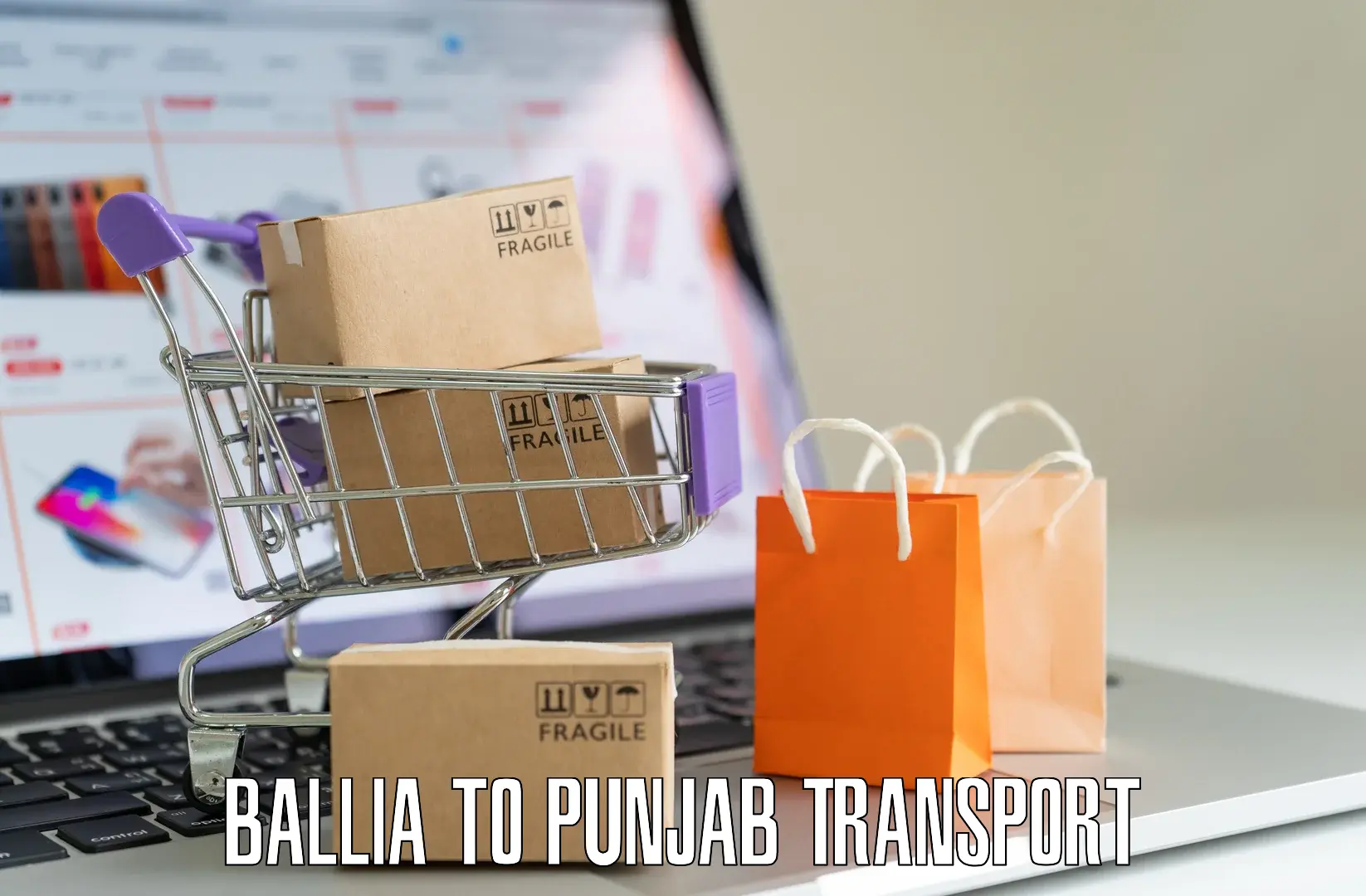 Domestic goods transportation services Ballia to Moga