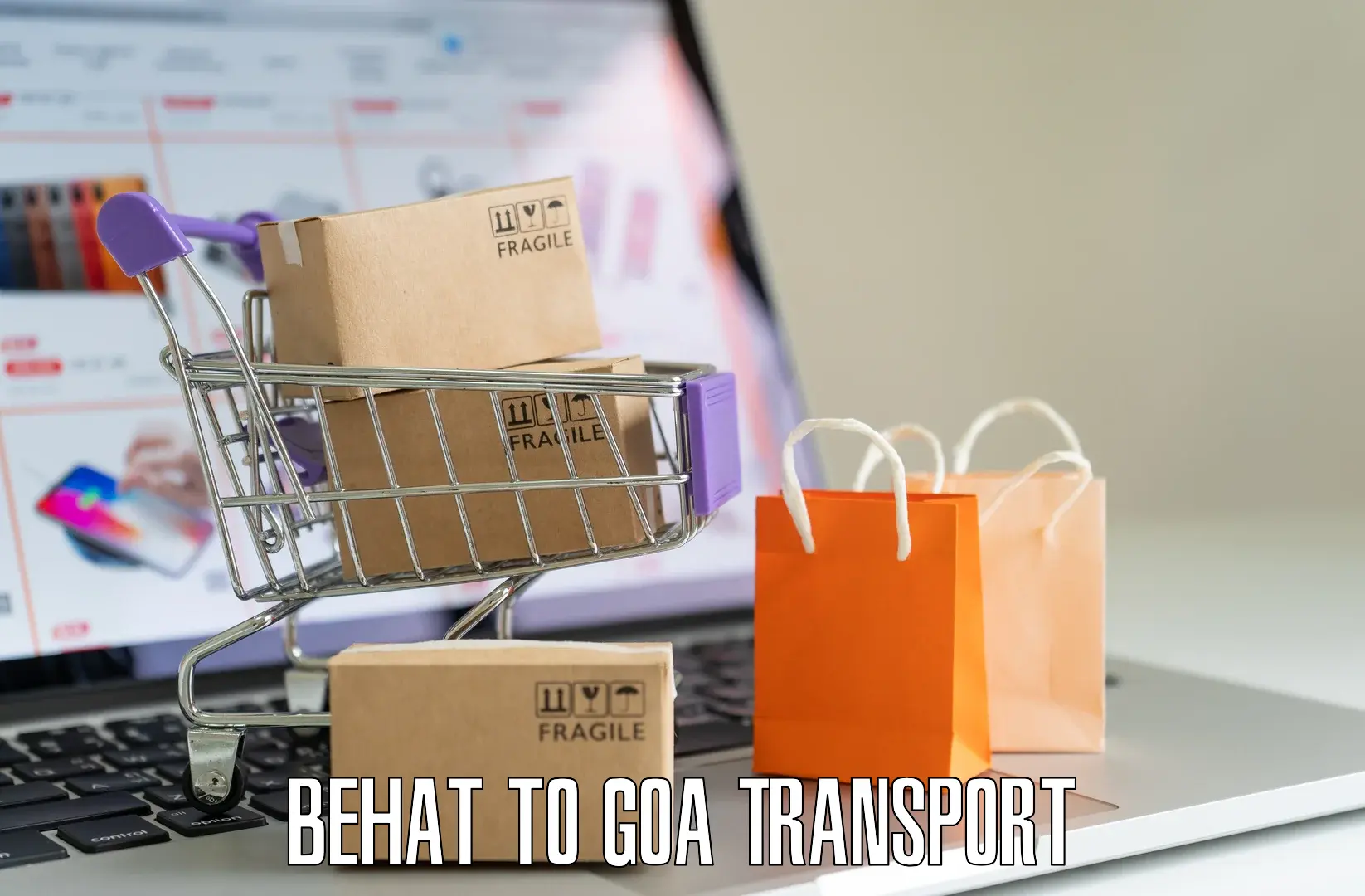 Vehicle courier services in Behat to Canacona