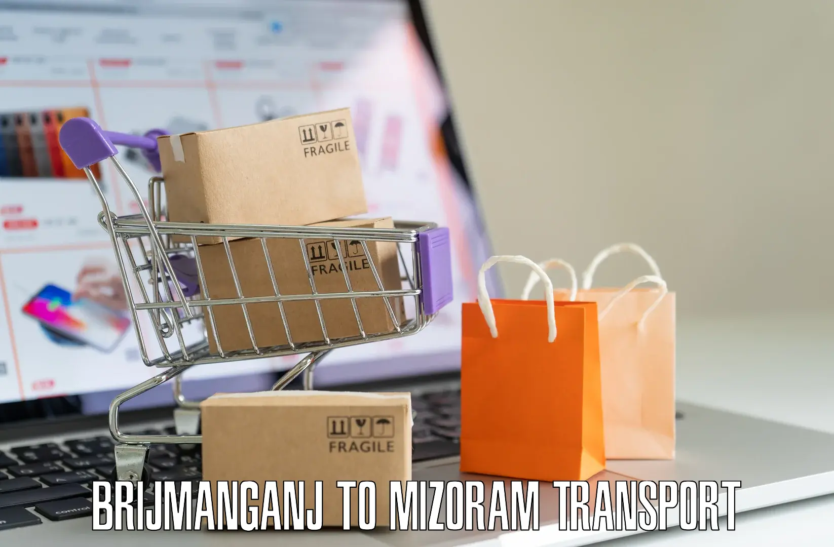 Transport bike from one state to another Brijmanganj to Mizoram